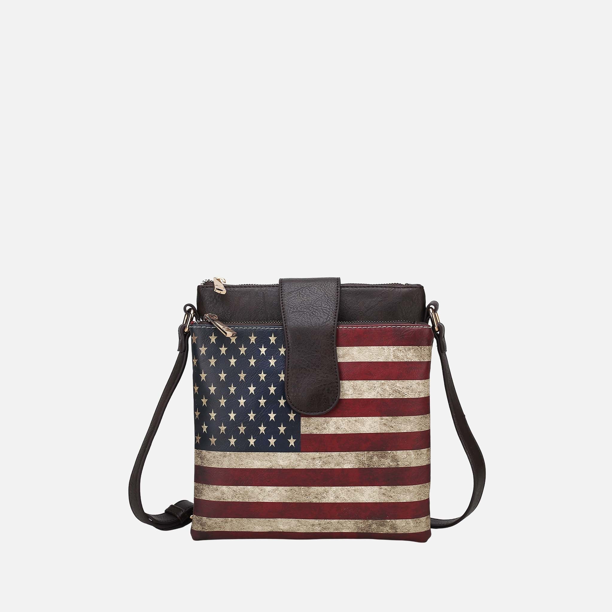 Josephine Printed Flag Crossbody Bag-thumbmail-5