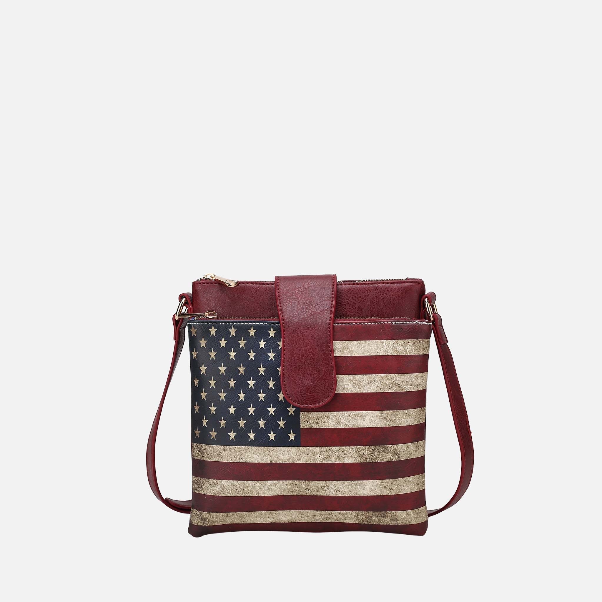 Josephine Printed Flag Crossbody Bag-thumbmail-8