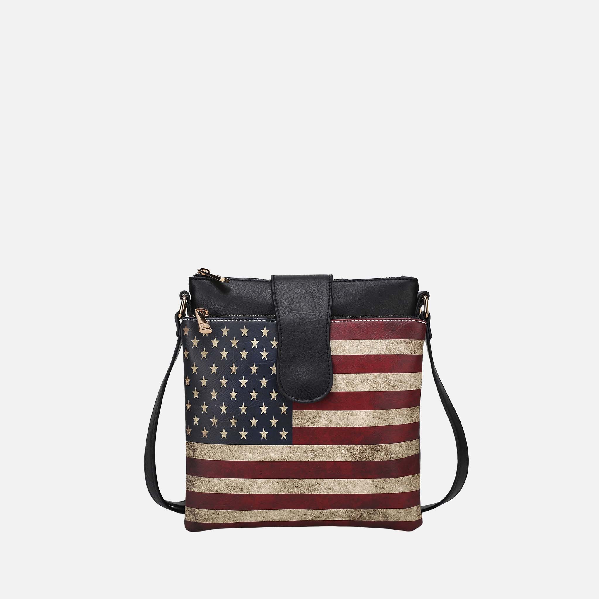 Josephine Printed Flag Crossbody Bag-thumbmail-6