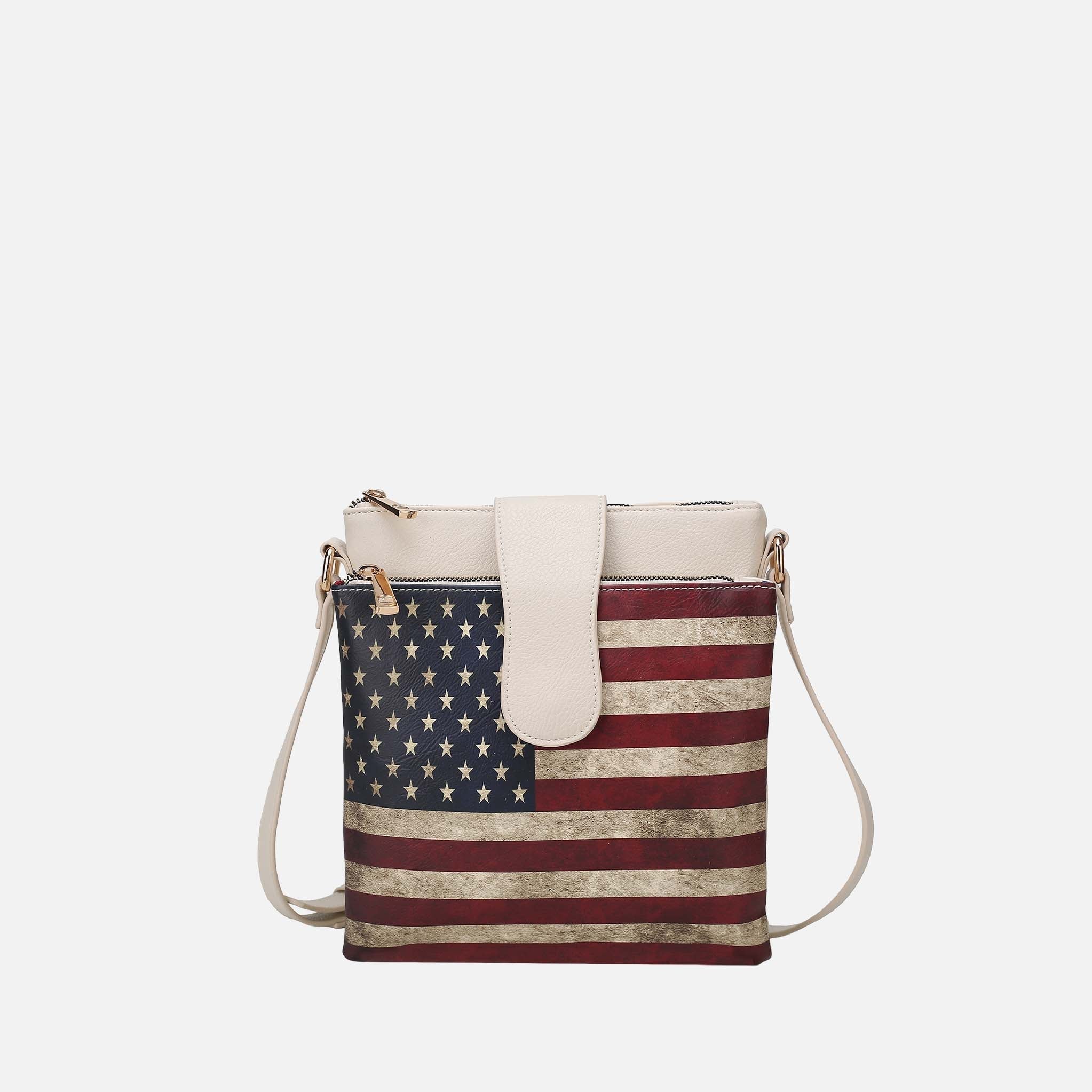 Josephine Printed Flag Crossbody Bag-thumbmail-2