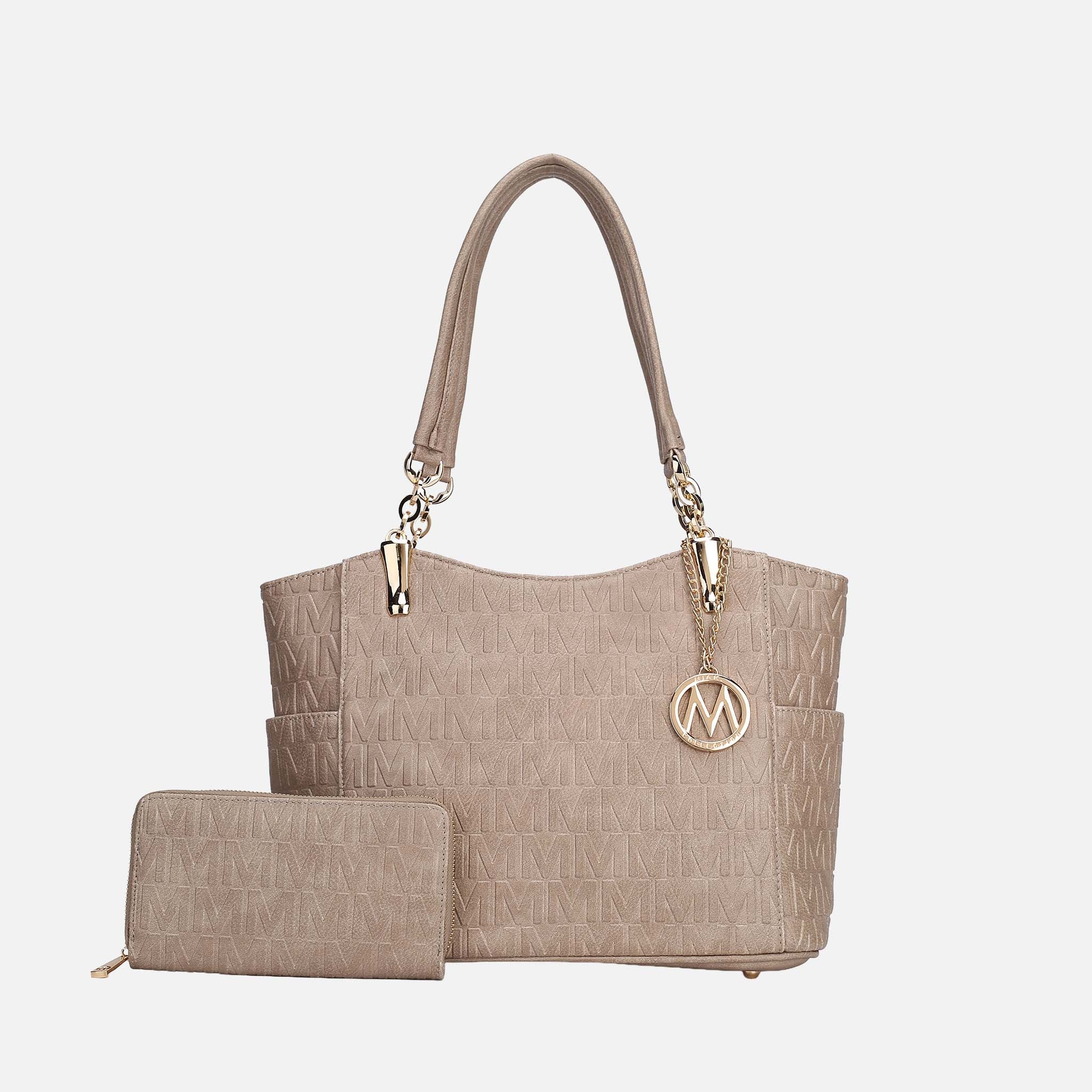 Allison Signature Tote Bag and Wallet Set-thumbmail-1