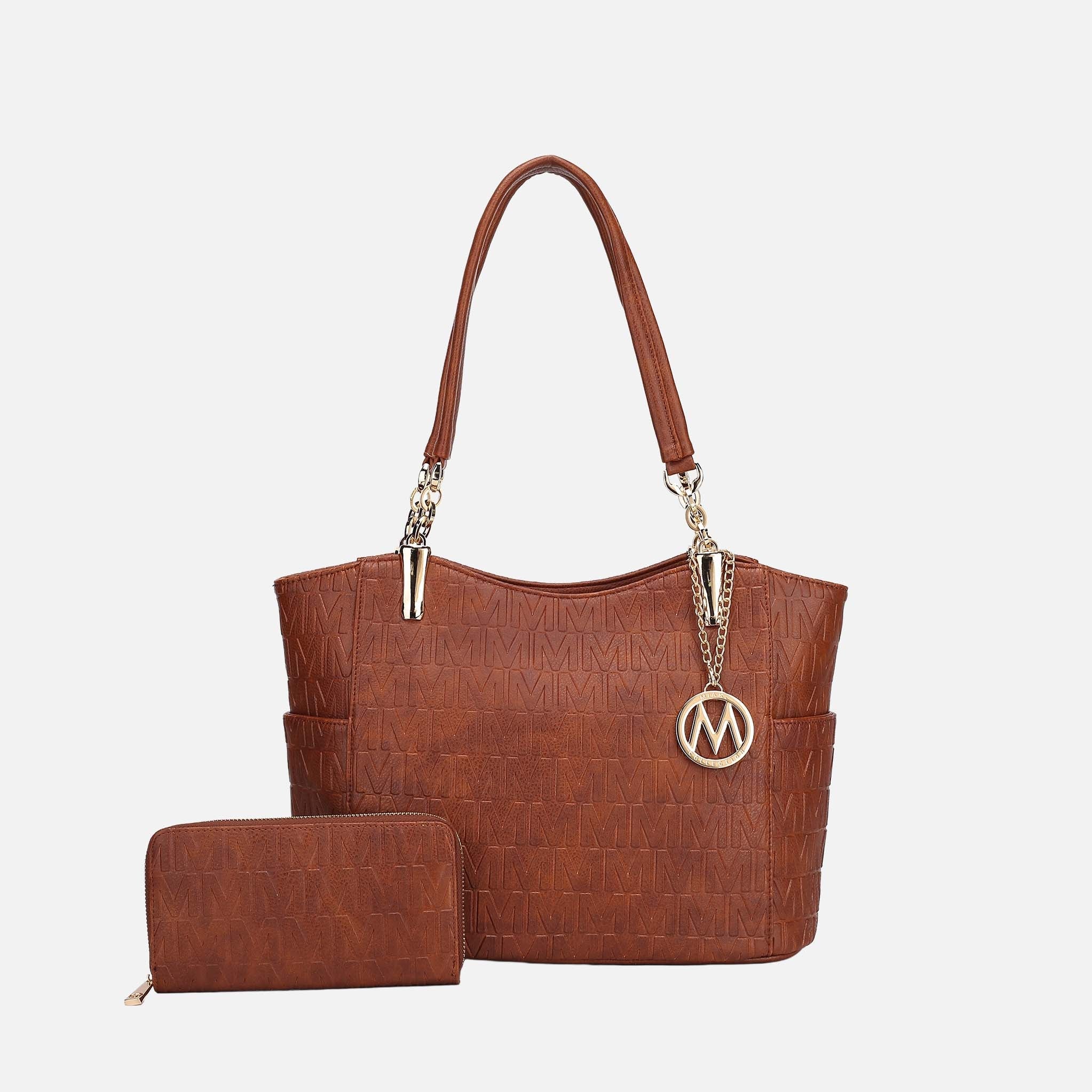 Allison Signature Tote Bag and Wallet Set-thumbmail-4