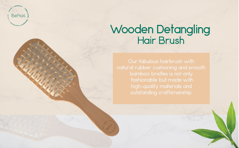 Wooden Detangling Hair Brush-thumbmail-1