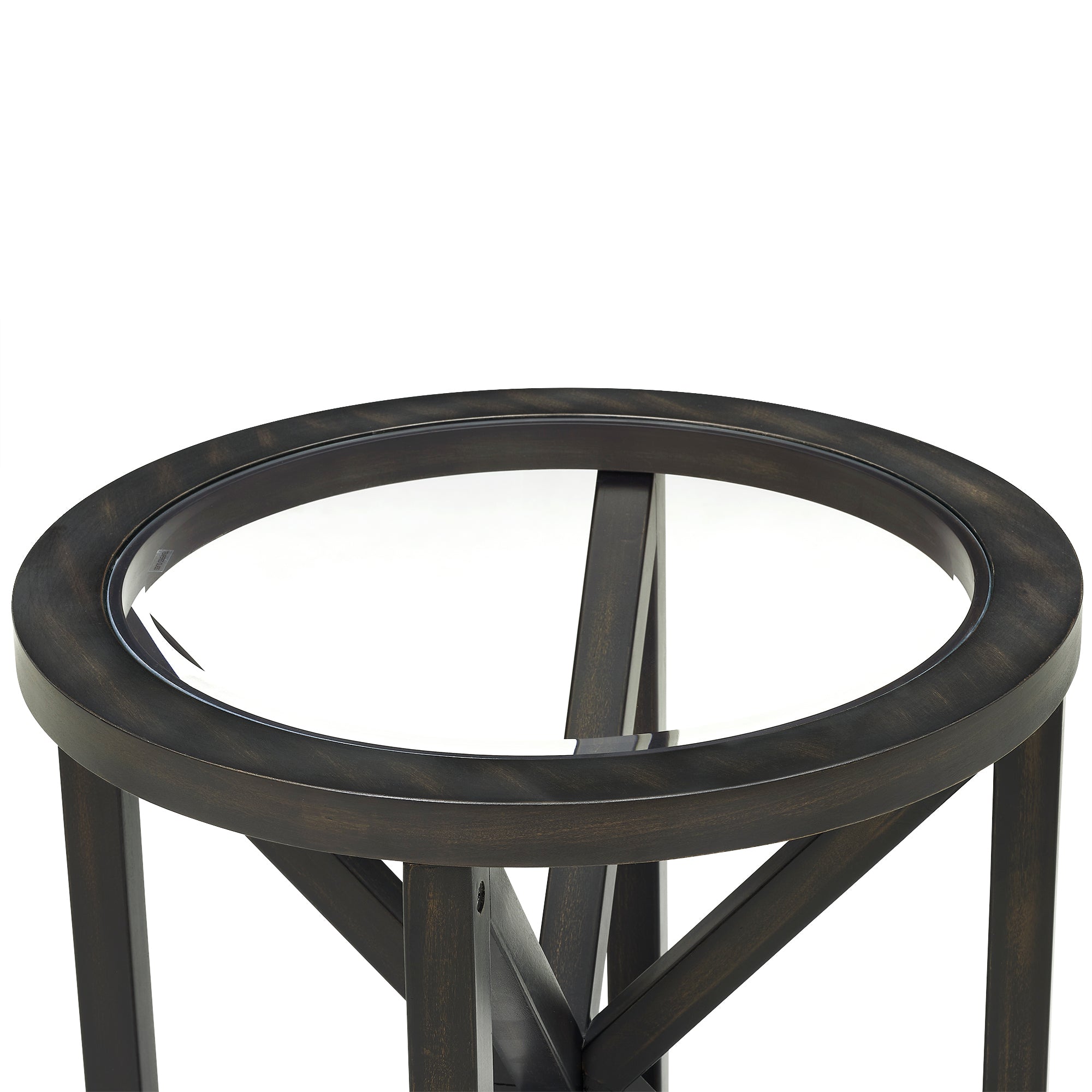 Modern Simple Tempered Glass Side Table-thumbmail-5