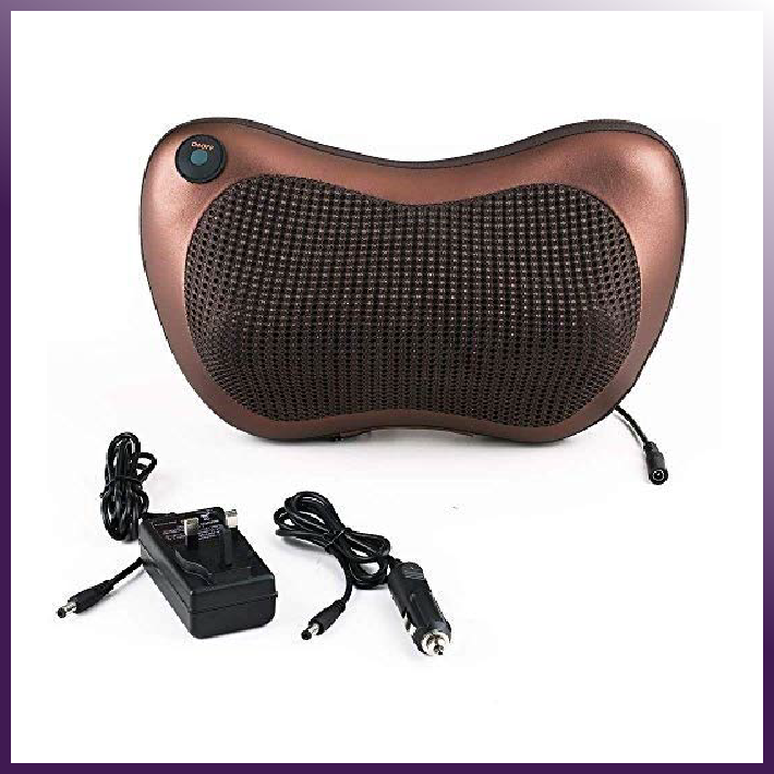Back and Neck Massage Pillow W/Heat-thumbmail-1