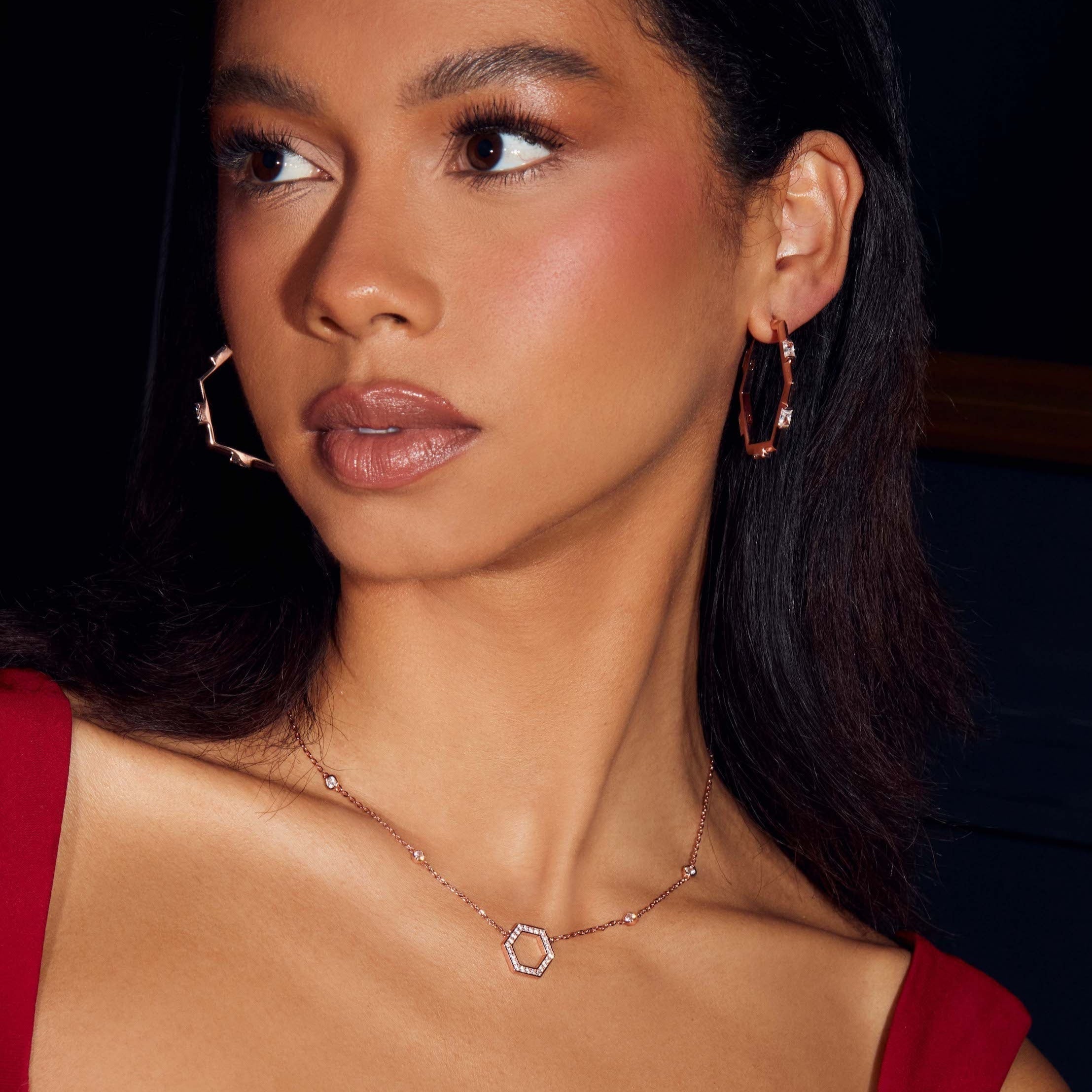 The Claire Hoop Earrings - Medium-thumbmail-9