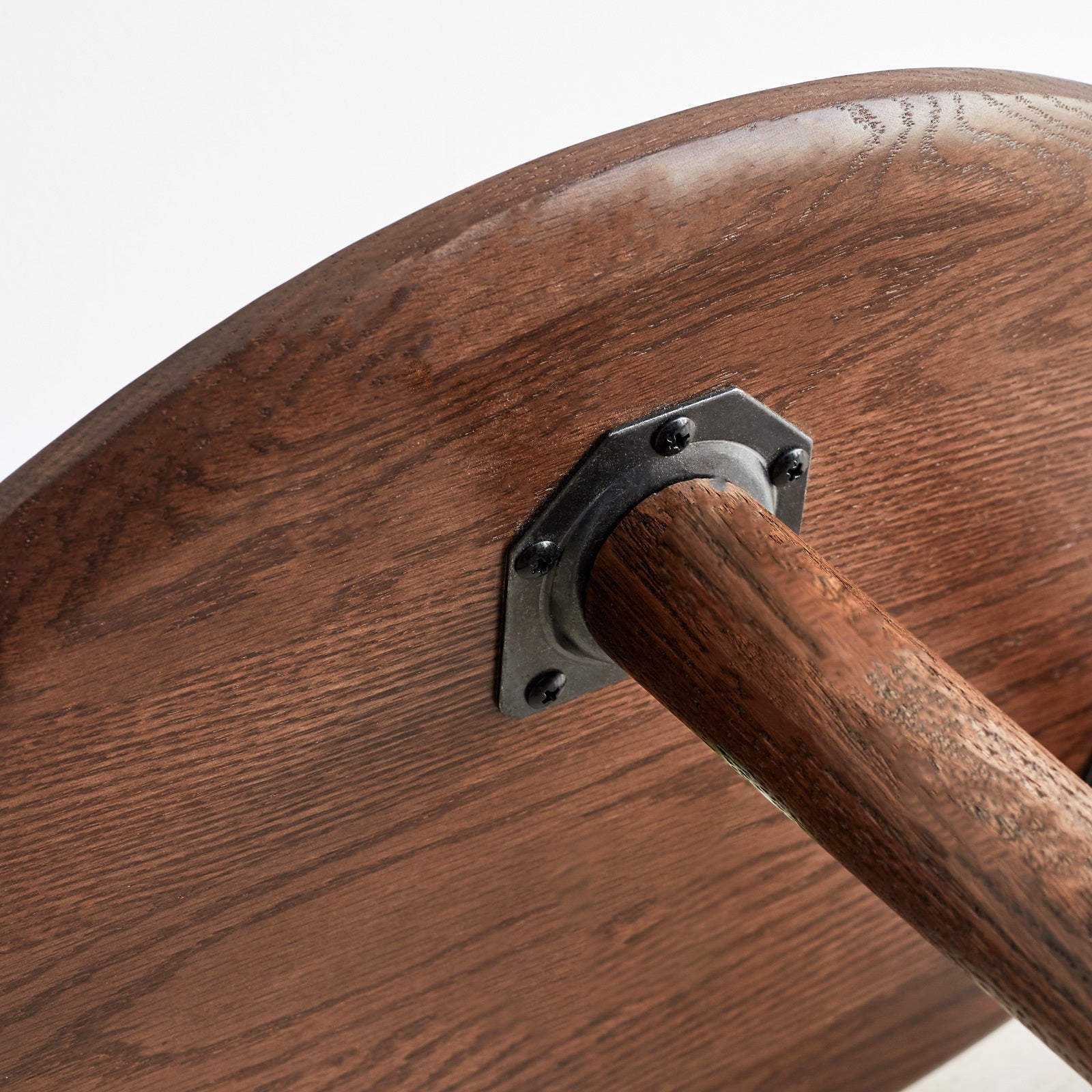 Solid Oak Wood Side Table-thumbmail-5