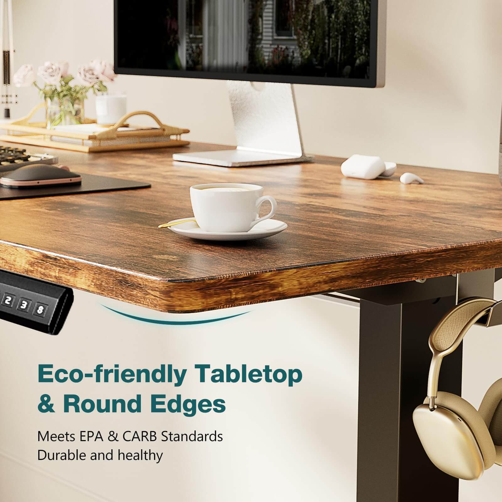 Electric Height Adjustable Standing Desk-thumbmail-2