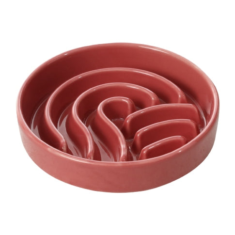 [Wave] Slow Feeder Dog Bowls - Pink / Beige / Orange-thumbmail-8