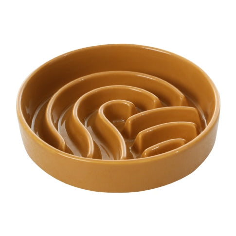 [Wave] Slow Feeder Dog Bowls - Pink / Beige / Orange-thumbmail-9