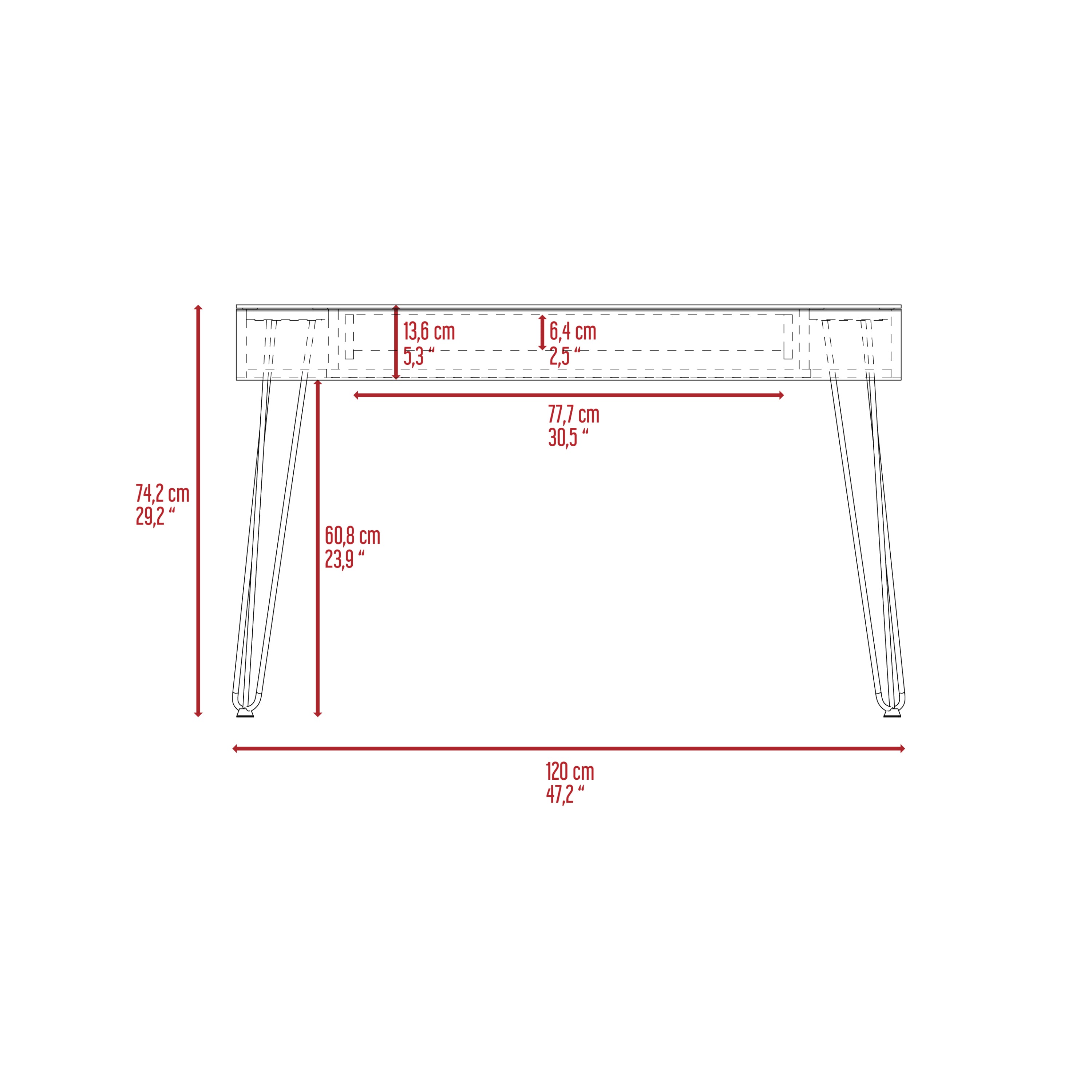 Mahogany Classic Office Desk-thumbmail-2