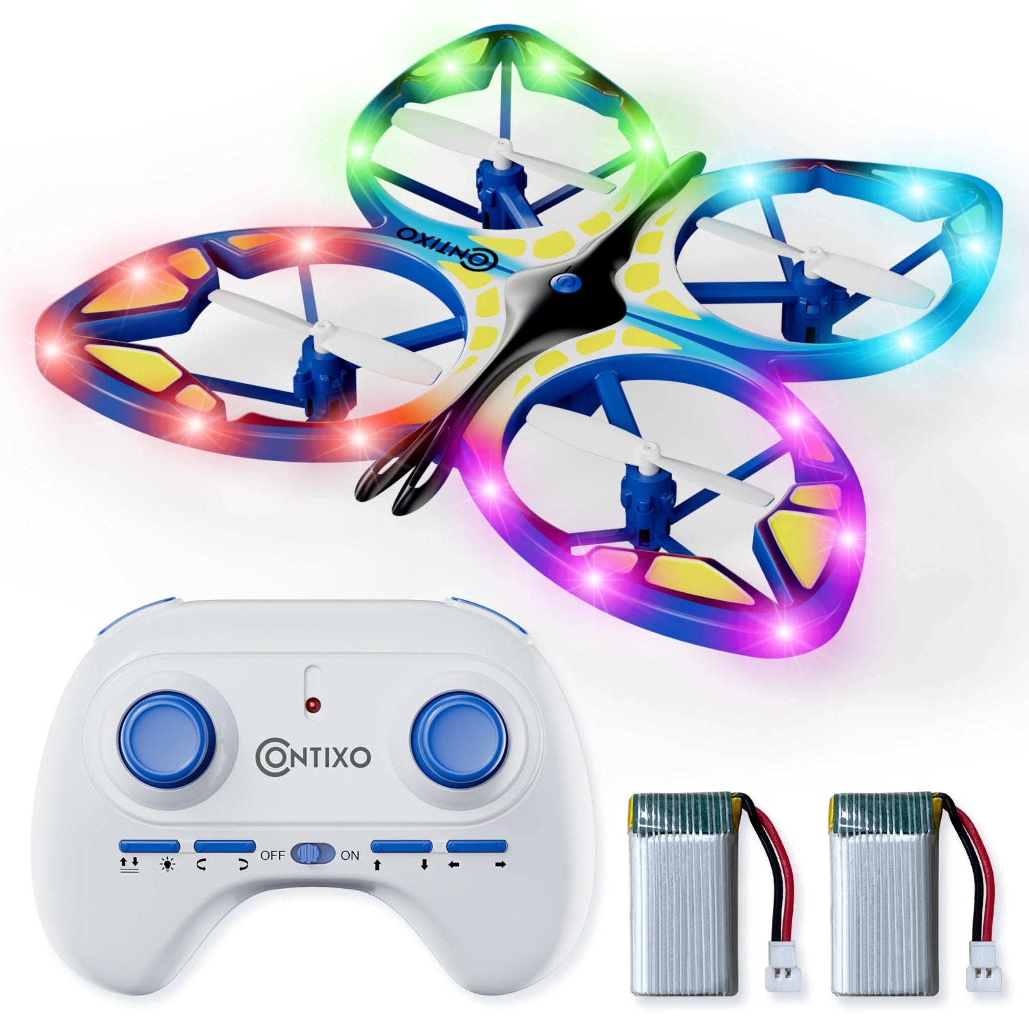 Contixo TD2 Butterfly Kids Drone - LED Lights, 360- Stunts, 14-thumbmail-9