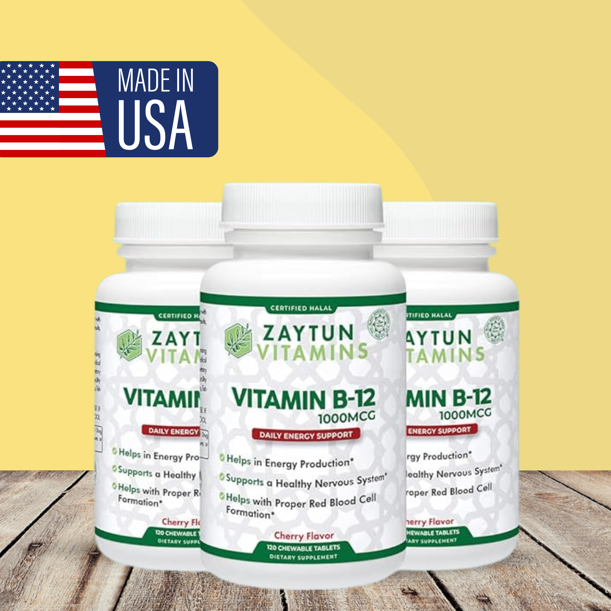 Halal Vitamin B-12 Chewable Tablets-thumbmail-1