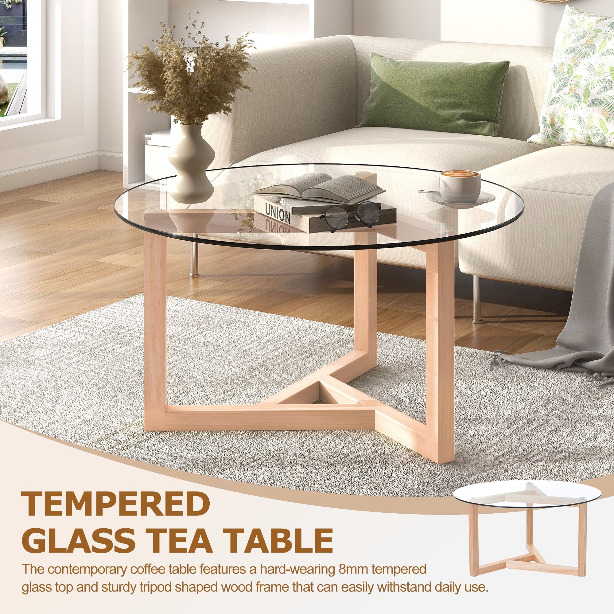 Round Glass Modern Coffee Table-thumbmail-7
