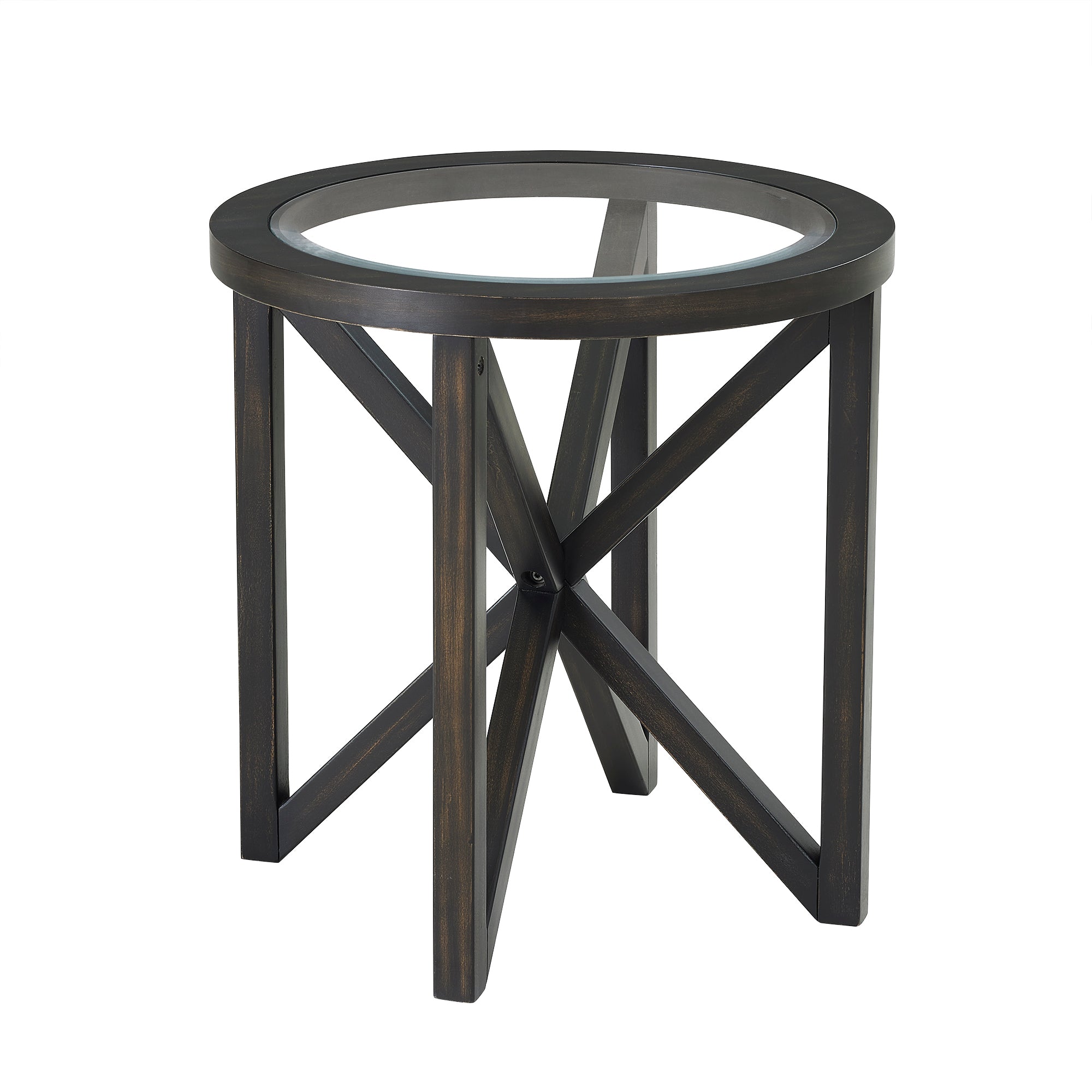 Modern Simple Tempered Glass Side Table-thumbmail-8