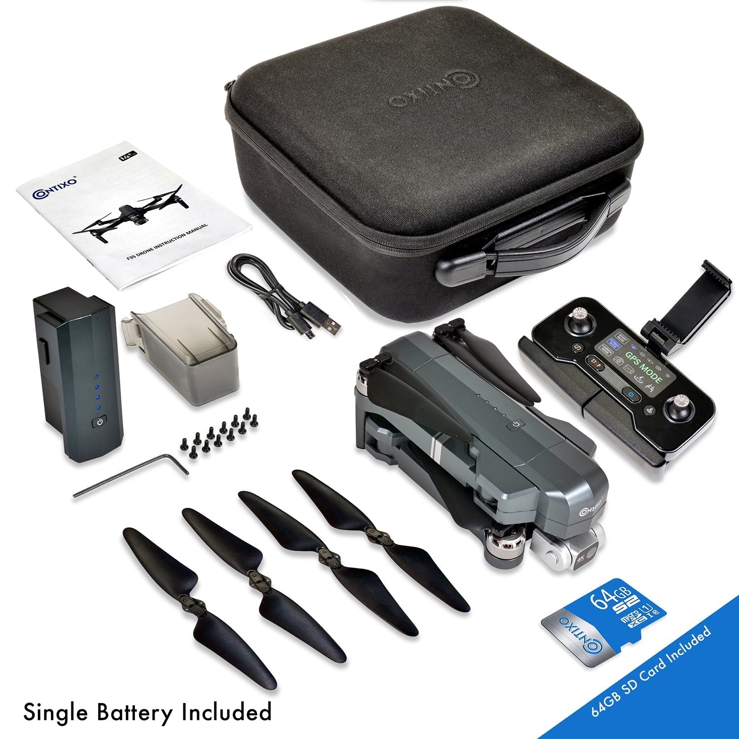 Contixo F35 GPS Drone With 4K UHD Camera-thumbmail-3