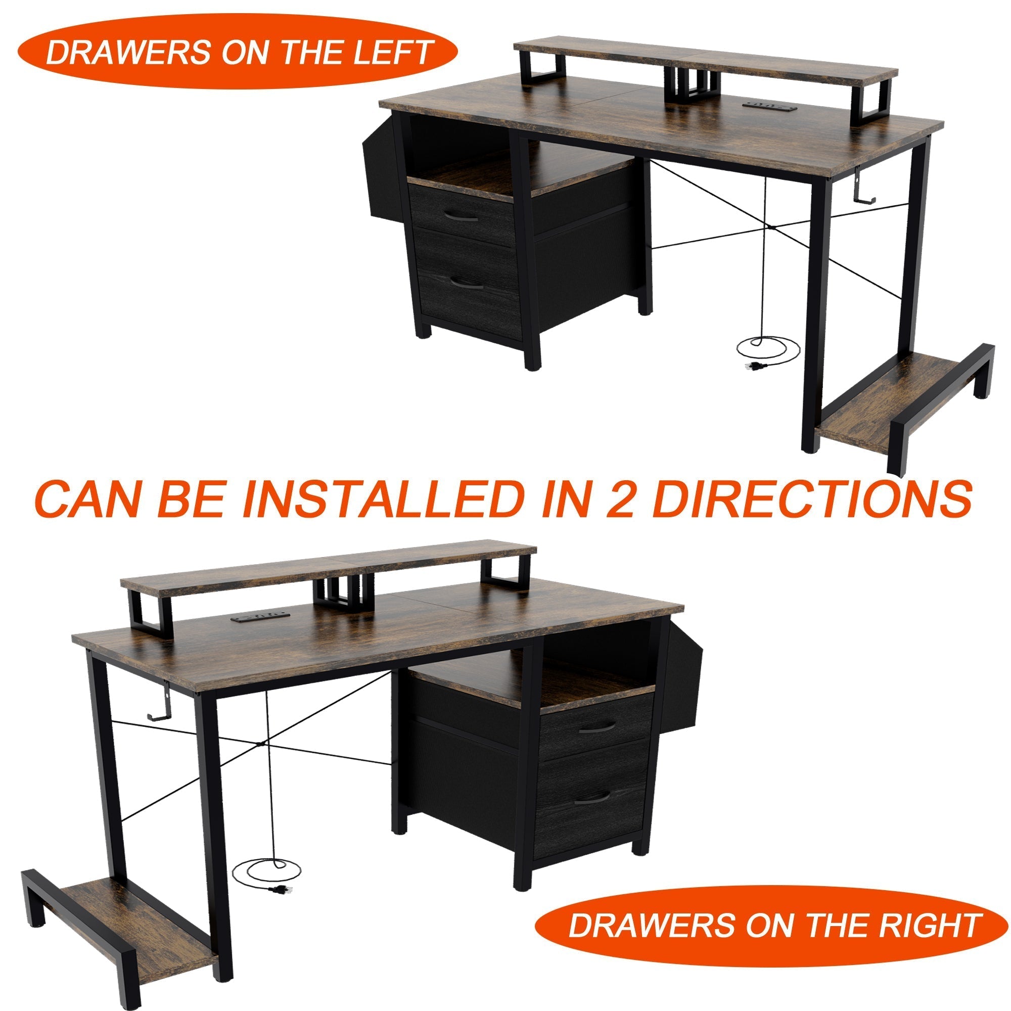 47.27'Office Desk With Power Outlet-thumbmail-5