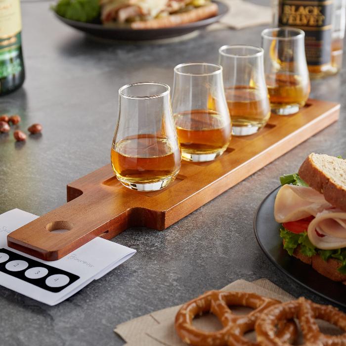 Flight Paddle With Whiskey Tasting Glasses-thumbmail-1