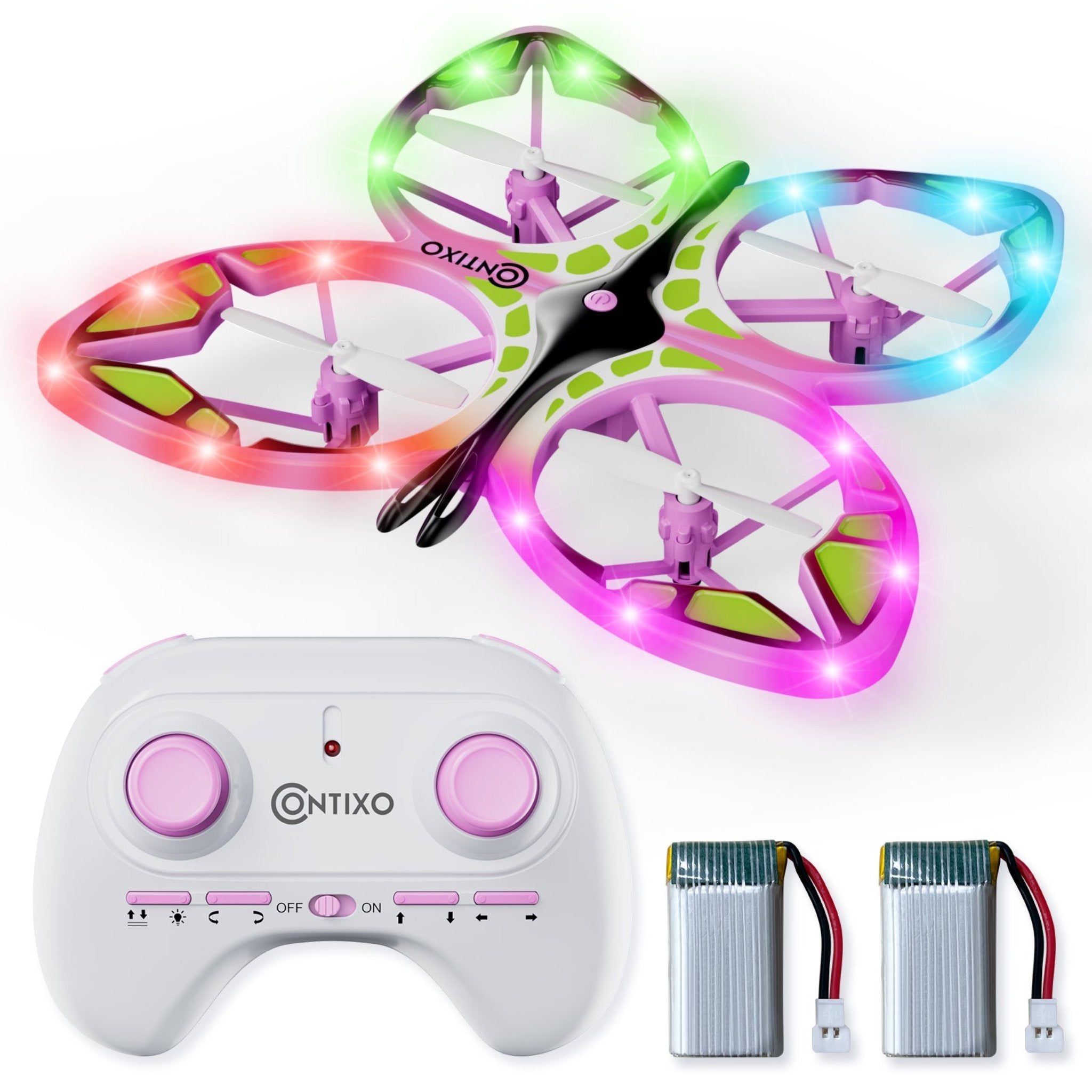 Contixo TD2 Butterfly Kids Drone - LED Lights, 360- Stunts, 14-thumbmail-10
