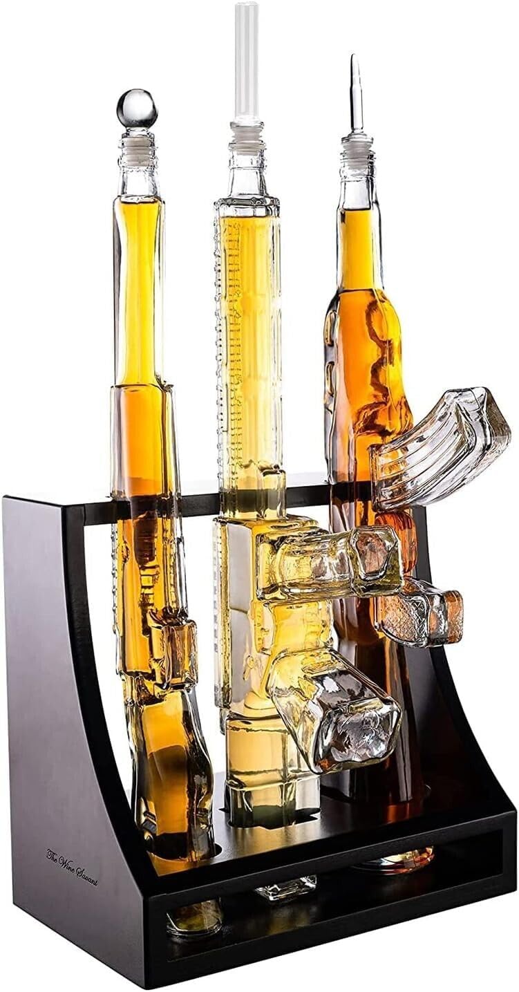 Triple Gun Whiskey Decanter Set-thumbmail-5