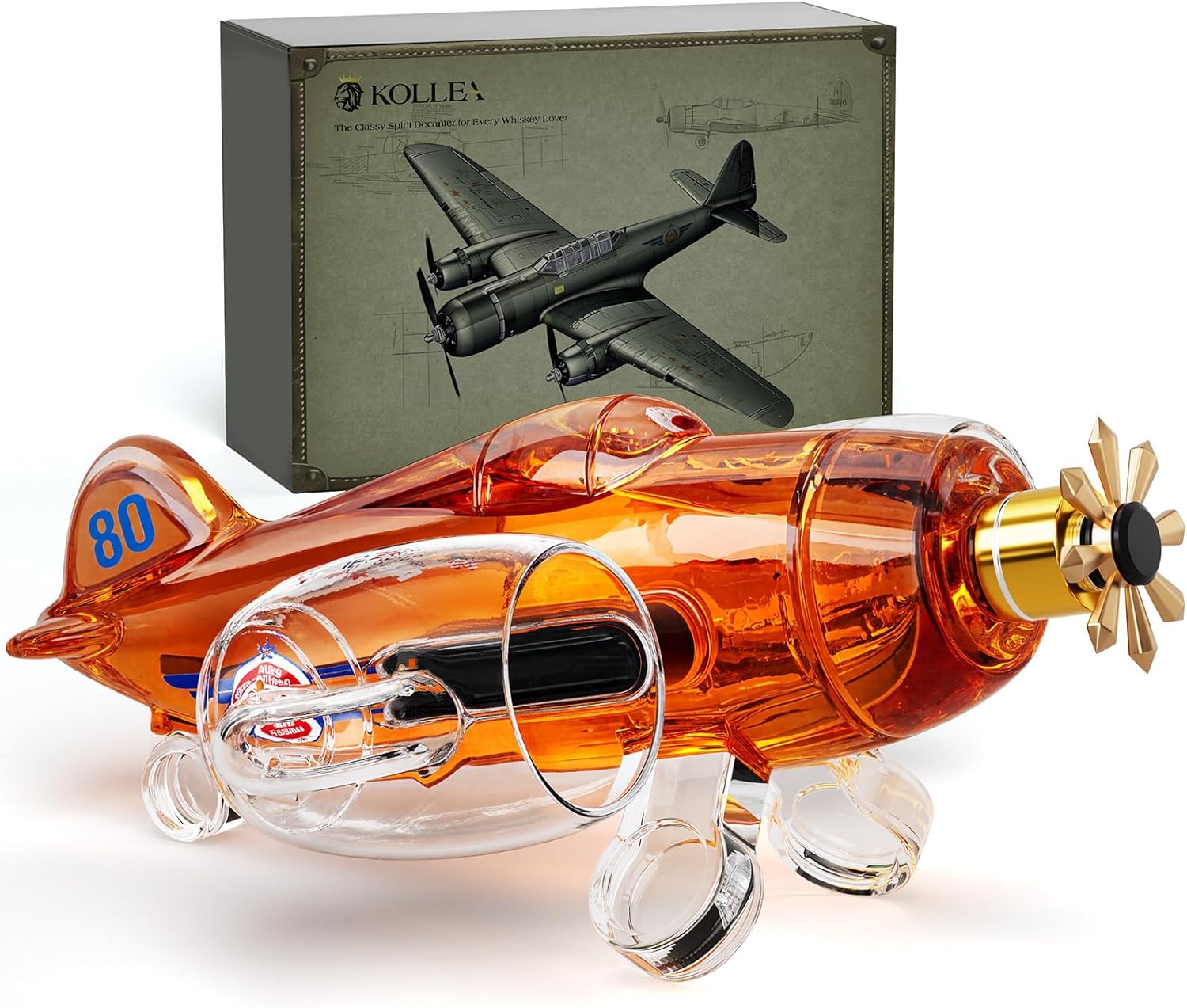 Fighter Aircraft Whiskey Decanter Set-thumbmail-3