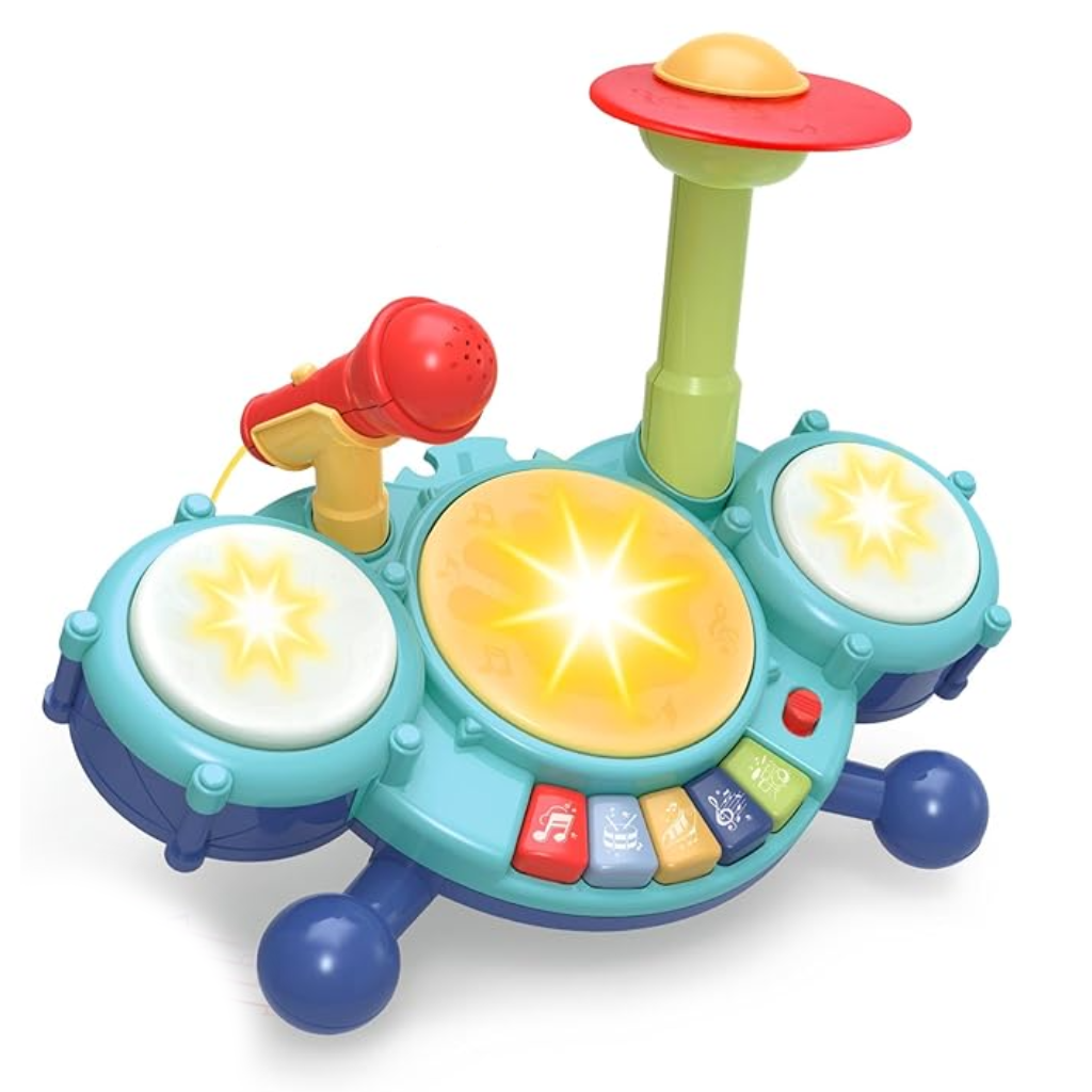Contixo Musical Drum Toy Set for Babies, Learn Toy Age 2-8 Years-thumbmail-1