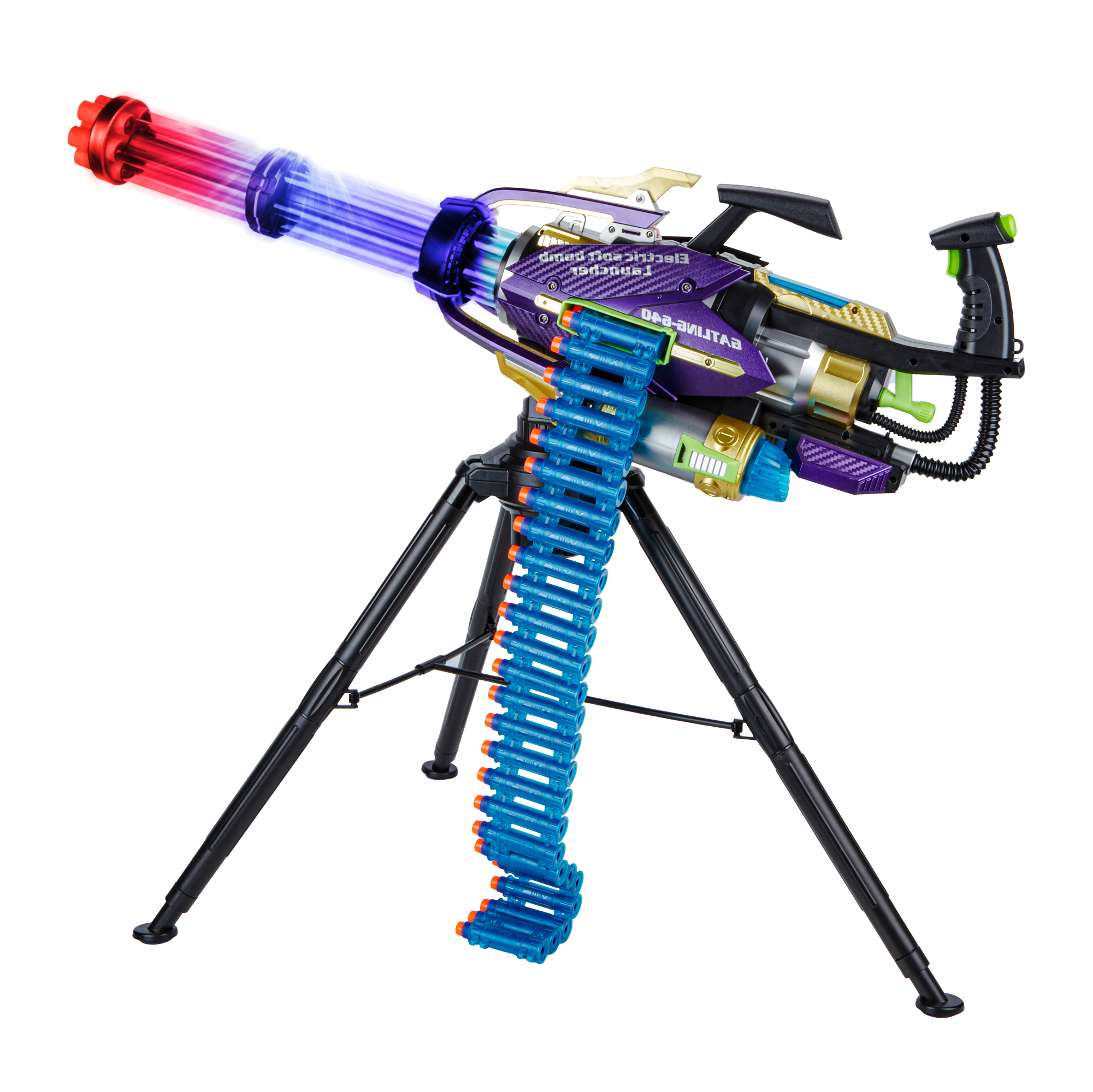 Contixo Electric Foam Dart Blaster - Gatling Style Toy Gun for Kids, Safe Soft Foam Darts, High-Speed Rotating Barrel, Ideal Gift for Action Play-thumbmail-1