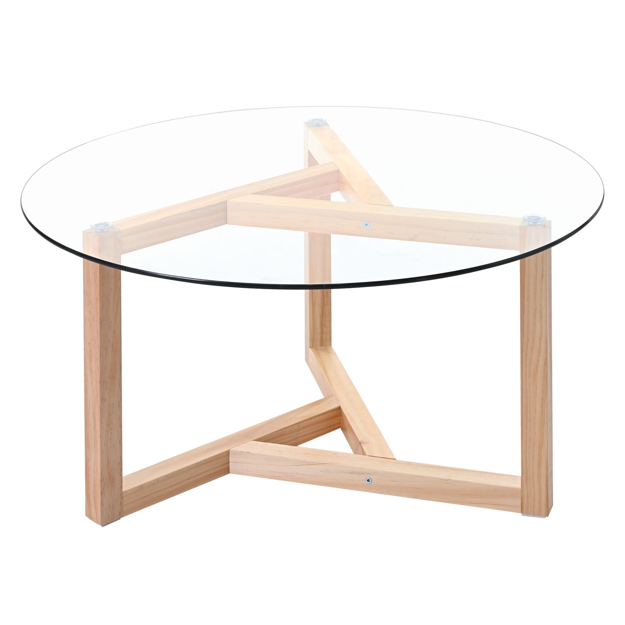 Round Glass Modern Coffee Table-thumbmail-1