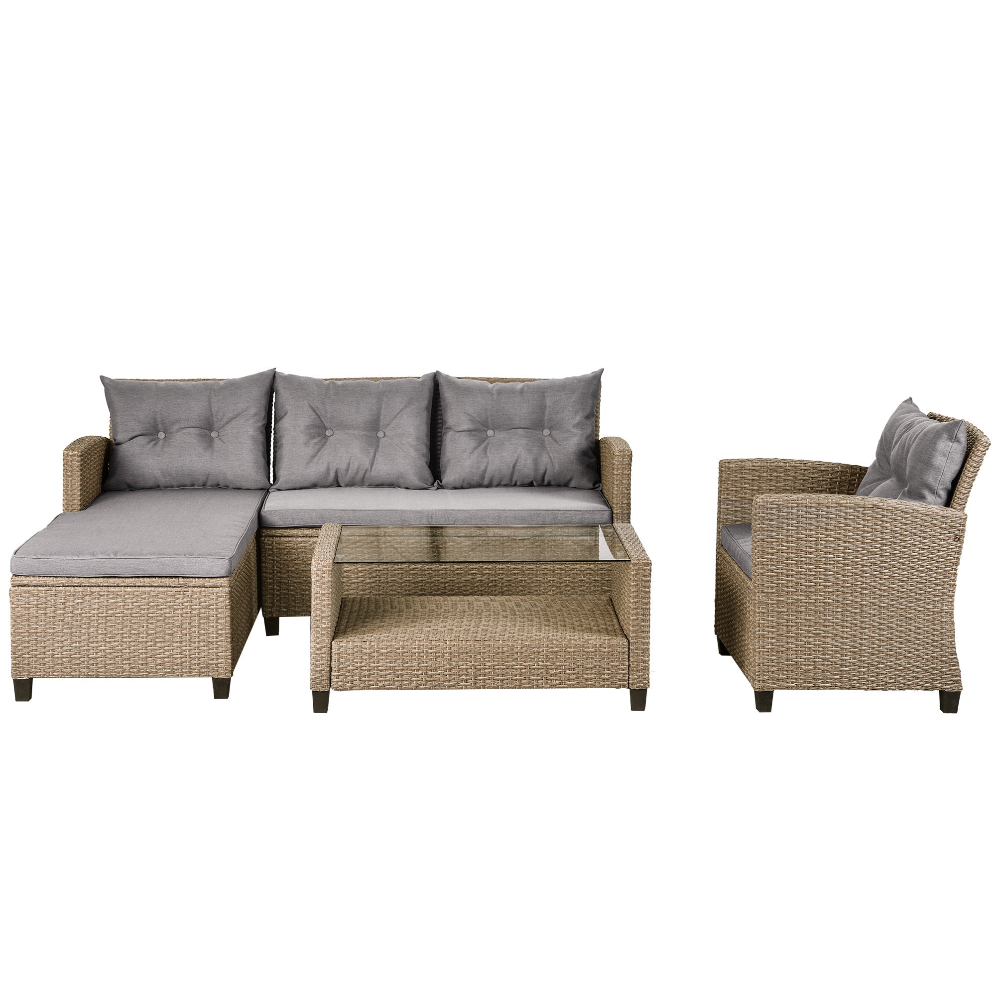 Set of 4 Piece Outdoor, Patio Furniture-thumbmail-4