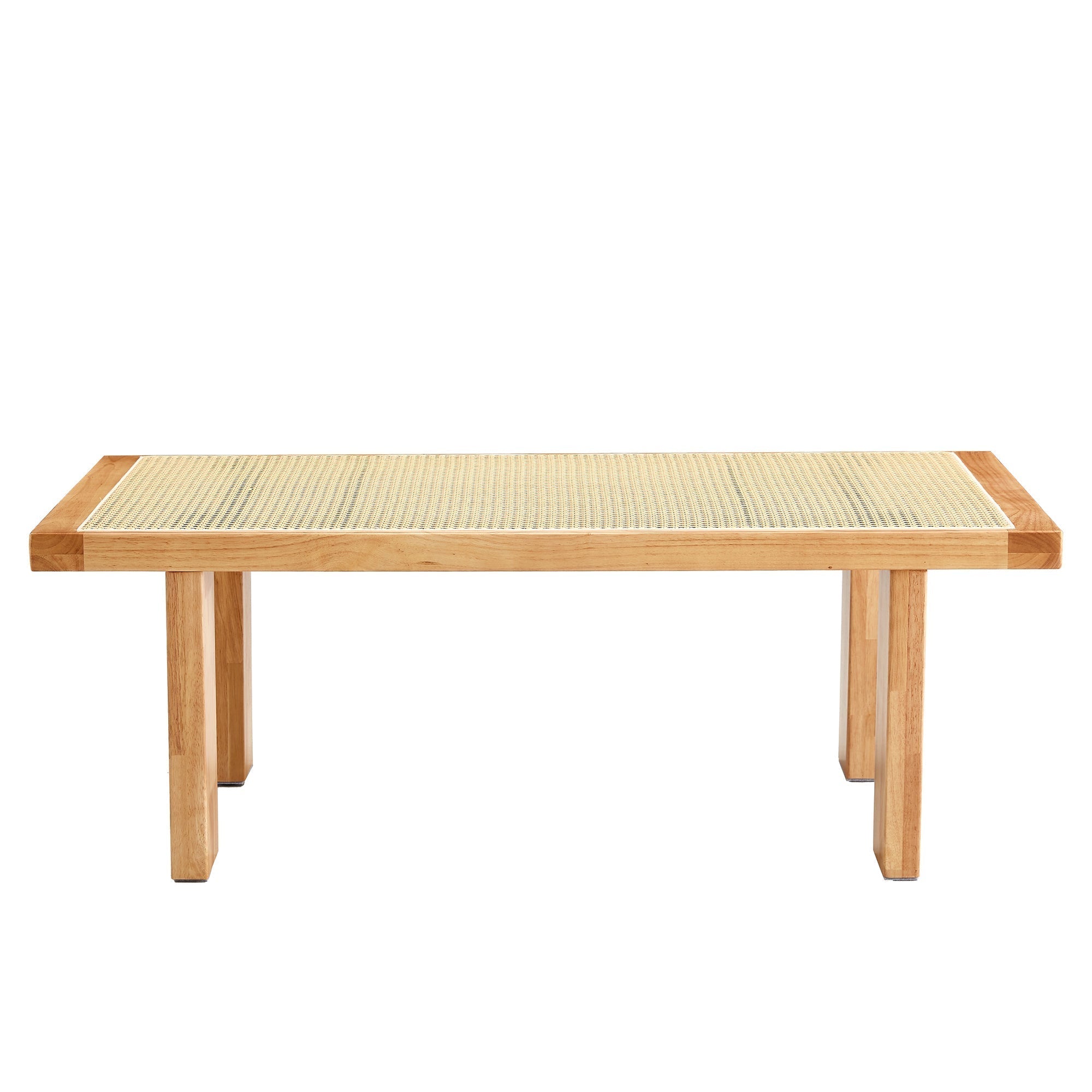 Modern Minimalist Rectangular Rattan Tabletop Coffee Table-thumbmail-4