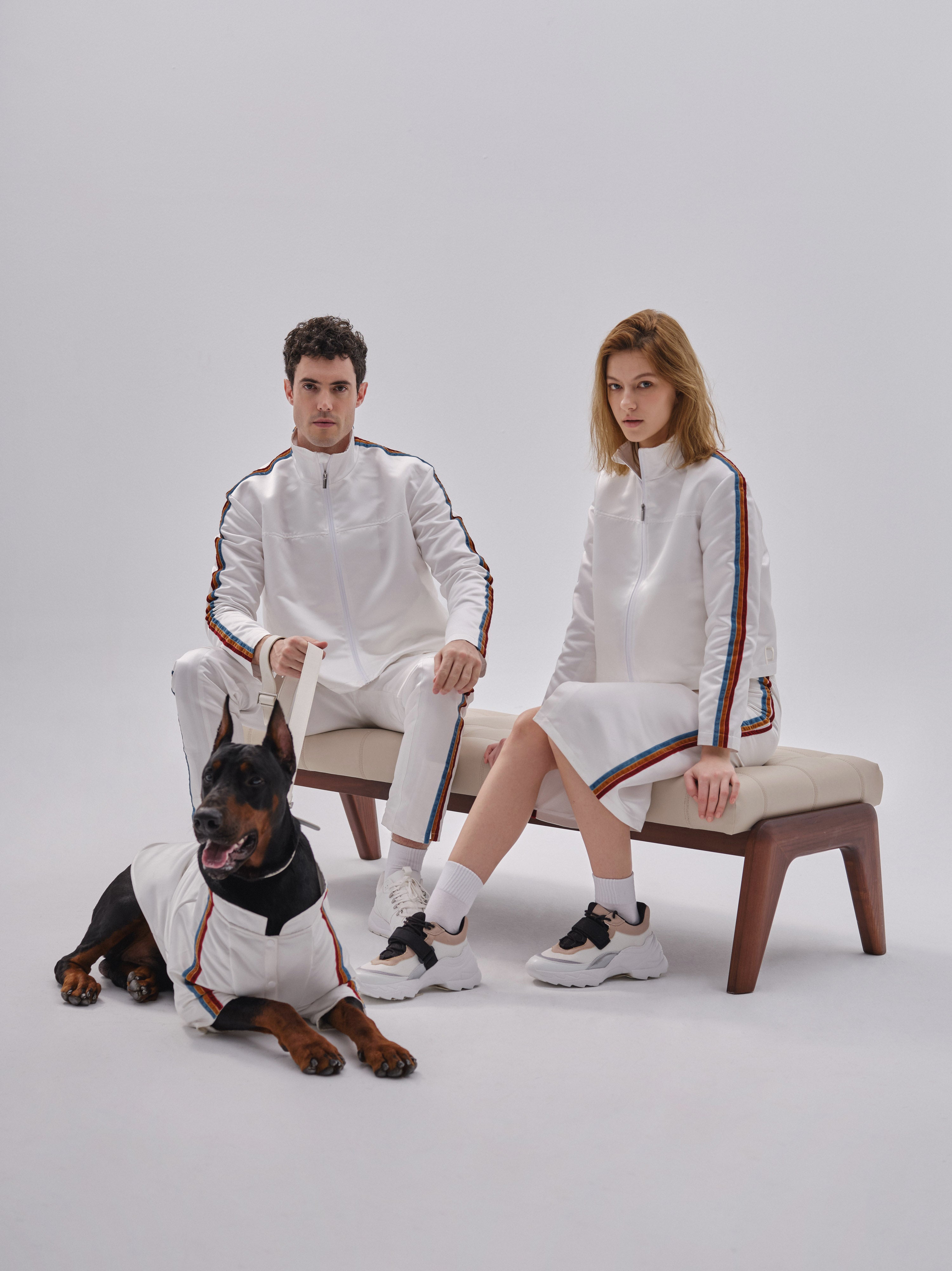 PET VELVET STRIPED JACKET-thumbmail-1