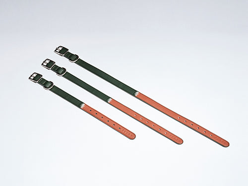 HART DOUBLE COLORS COLLAR - GREEN ORANGE-thumbmail-4