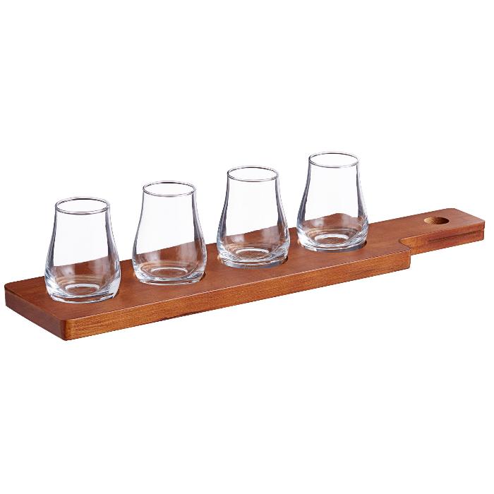 Flight Paddle With Whiskey Tasting Glasses-thumbmail-3