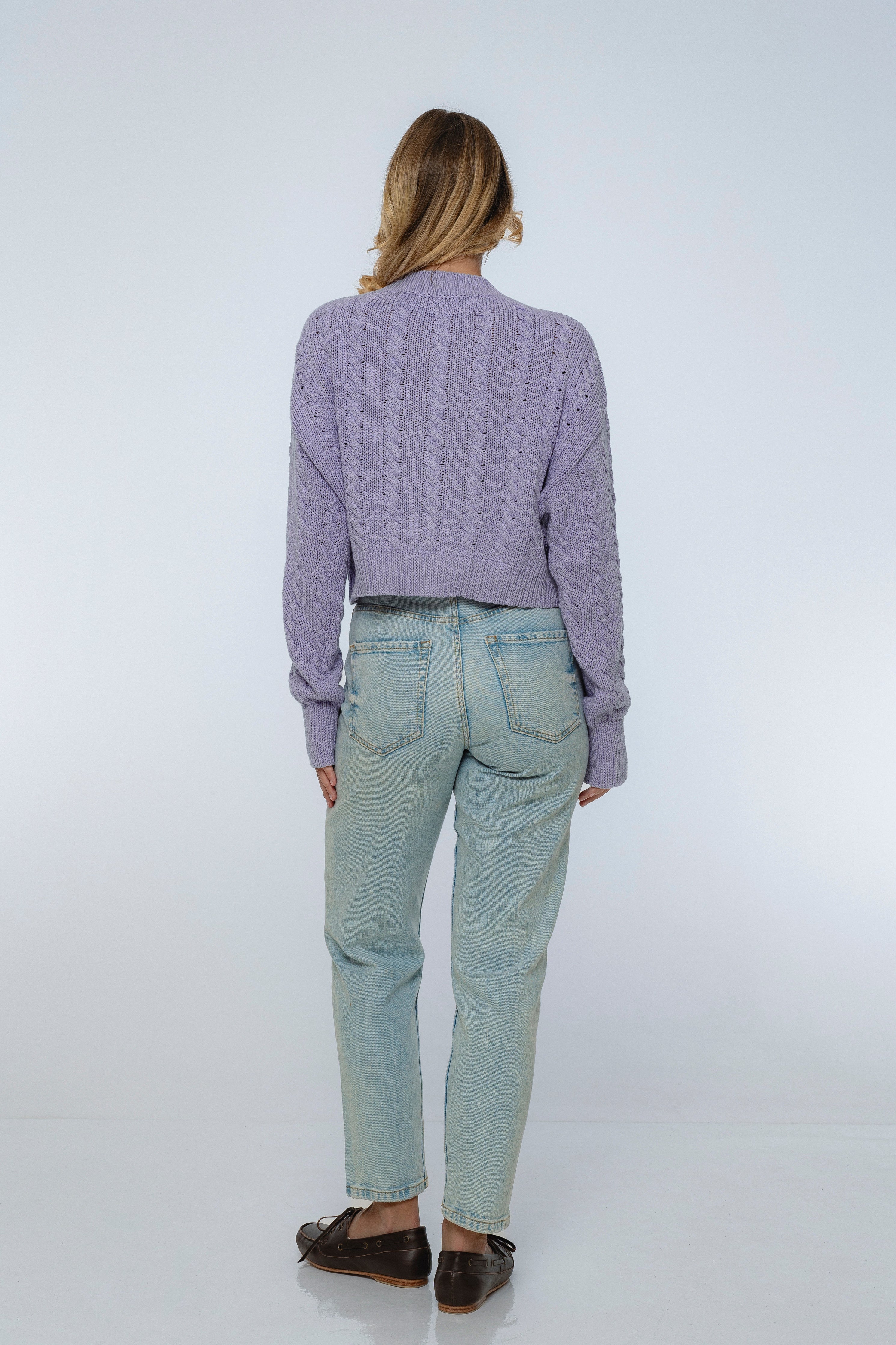 Parisse Cropped Knitted Cardigan-thumbmail-11