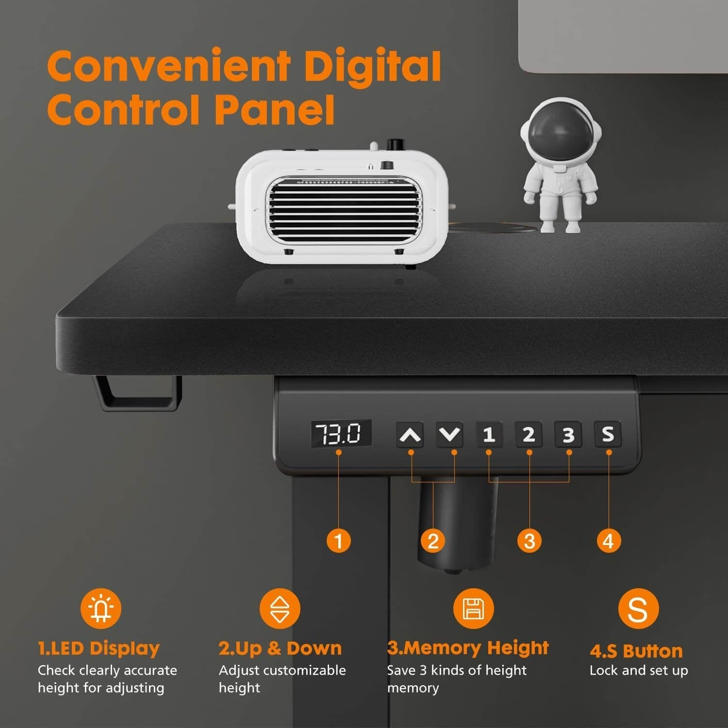 Electric Height Adjustable Standing Desk-thumbmail-4