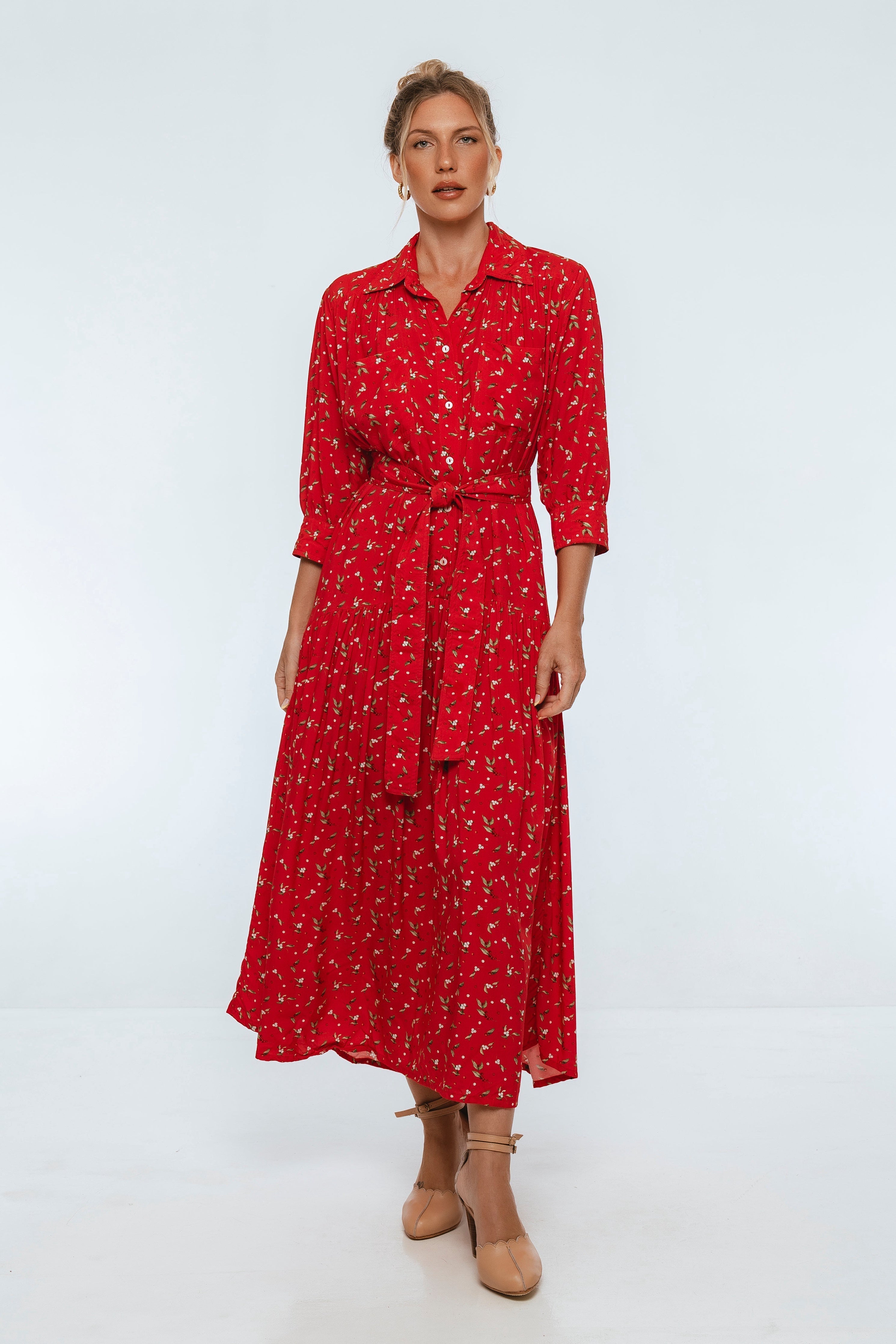 Colette Long Sleeve Shirt Dress-thumbmail-11