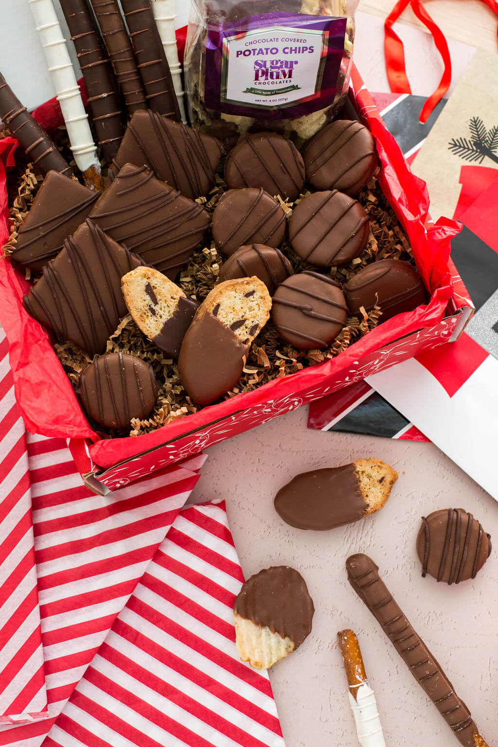 Sweet & Salty Chocolate Gift Box – 26 Handcrafted Chocolate-Covered Treats-thumbmail-2