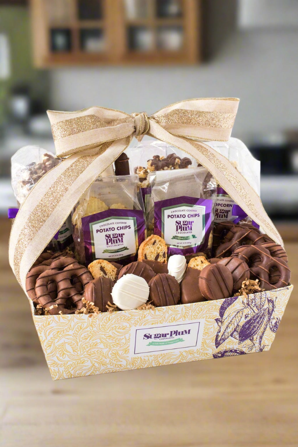 Gourmet Chocolate Gift Basket – 40-Piece Assortment of Handcrafted Chocolate Treats-thumbmail-1