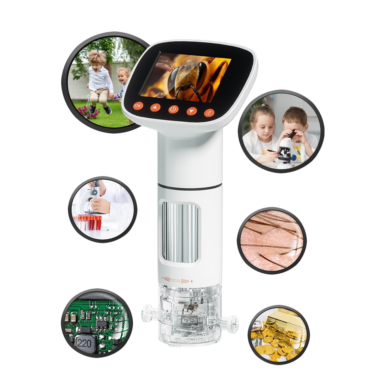 Contixo Kids Digital Microscope - 2" IPS Screen, 2MP Pictures & 1080P Videos-thumbmail-3