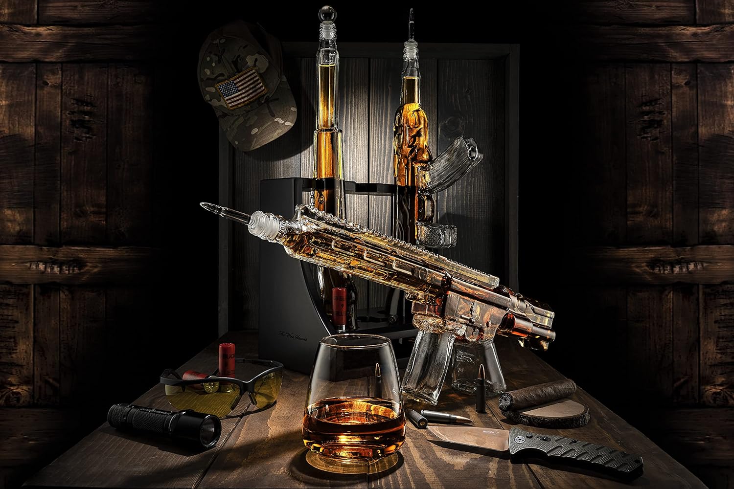 Triple Gun Whiskey Decanter Set-thumbmail-6