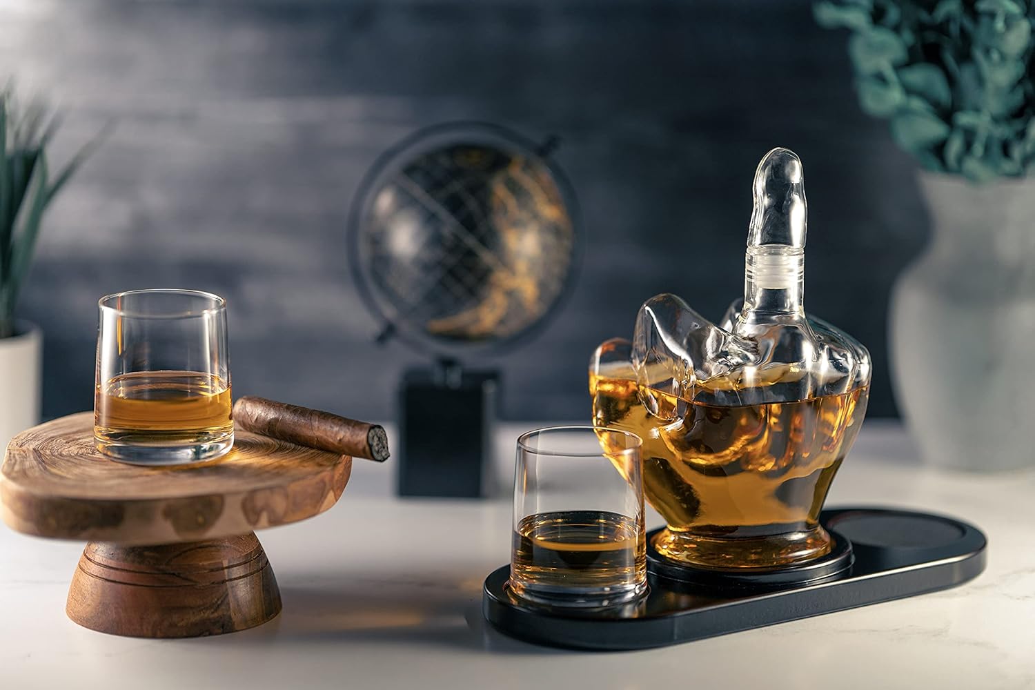 Middle Finger Whiskey Decanter Set-thumbmail-2