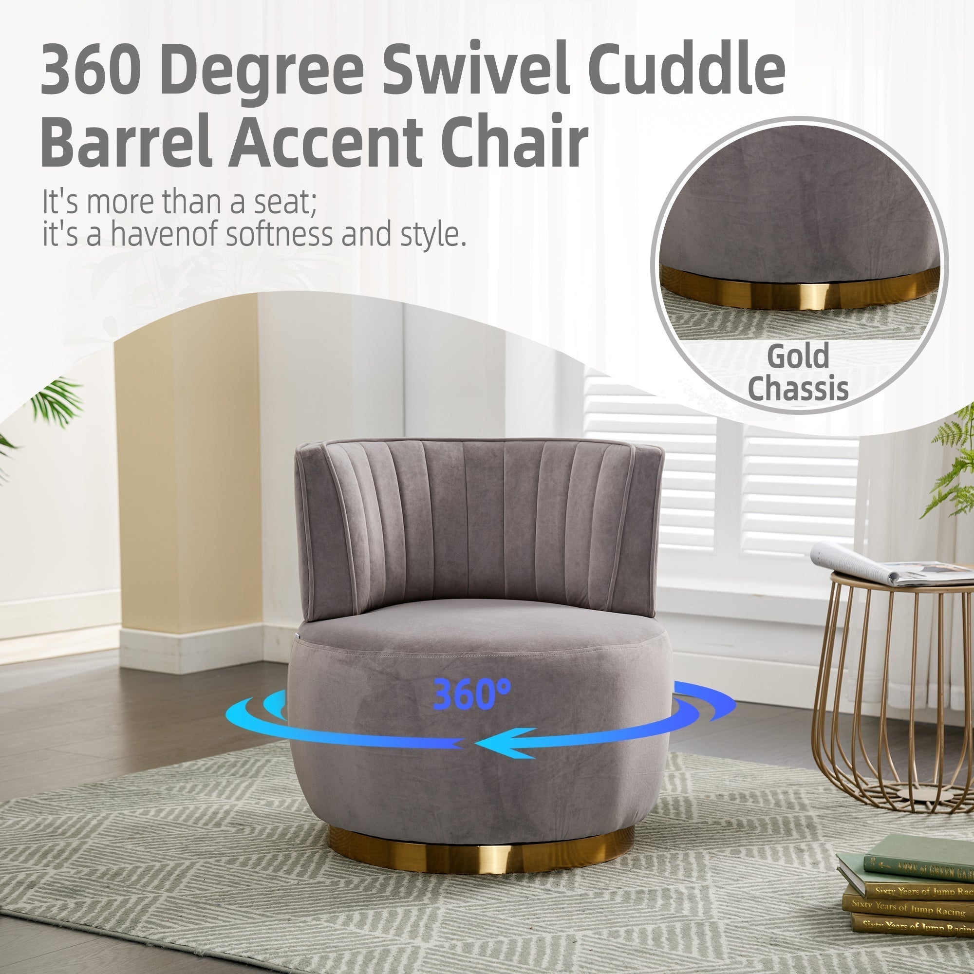 360 Degree Swivel Cuddle Barrel Accent Sofa Chairs-thumbmail-10