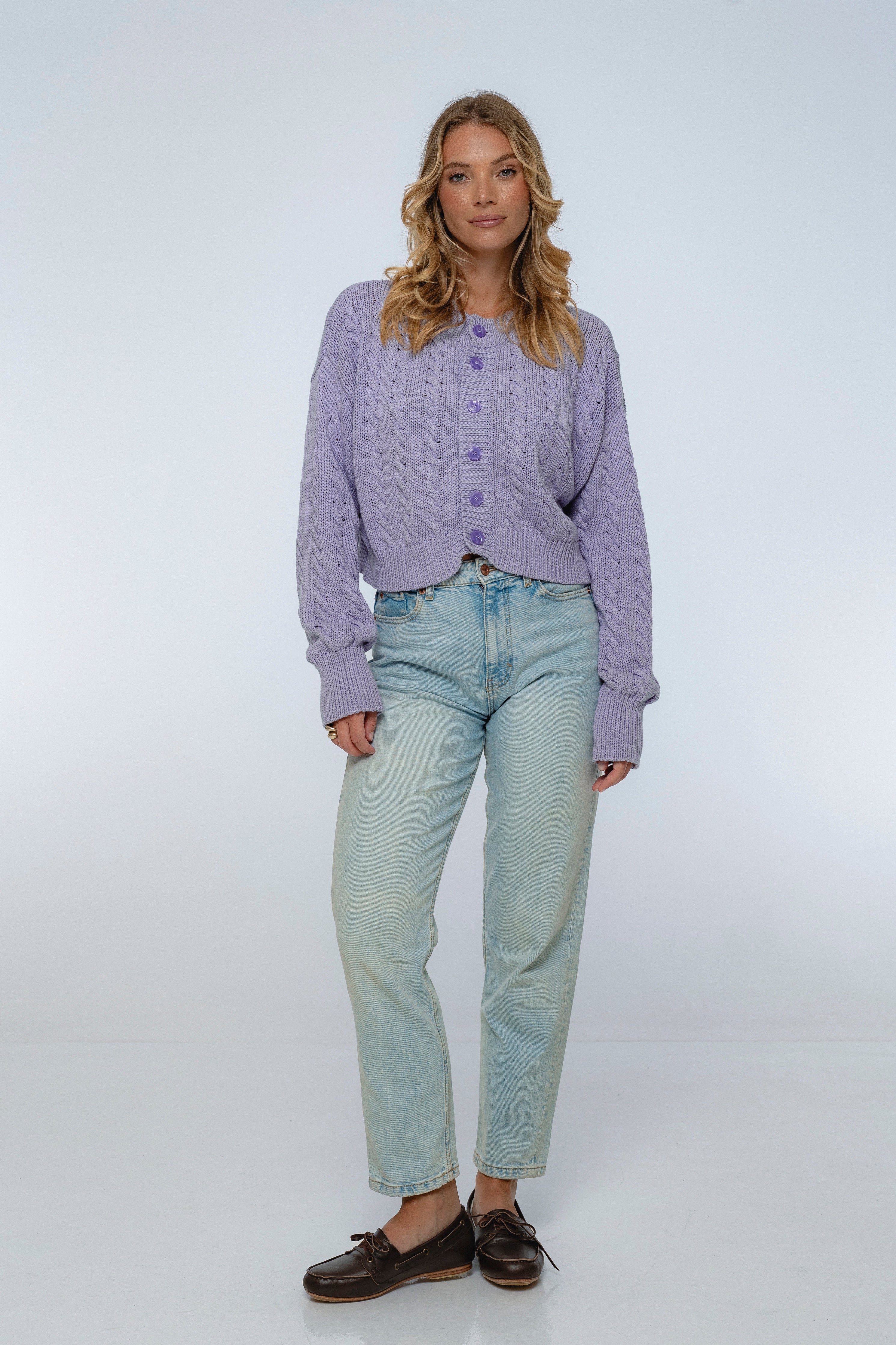 Parisse Cropped Knitted Cardigan-thumbmail-12