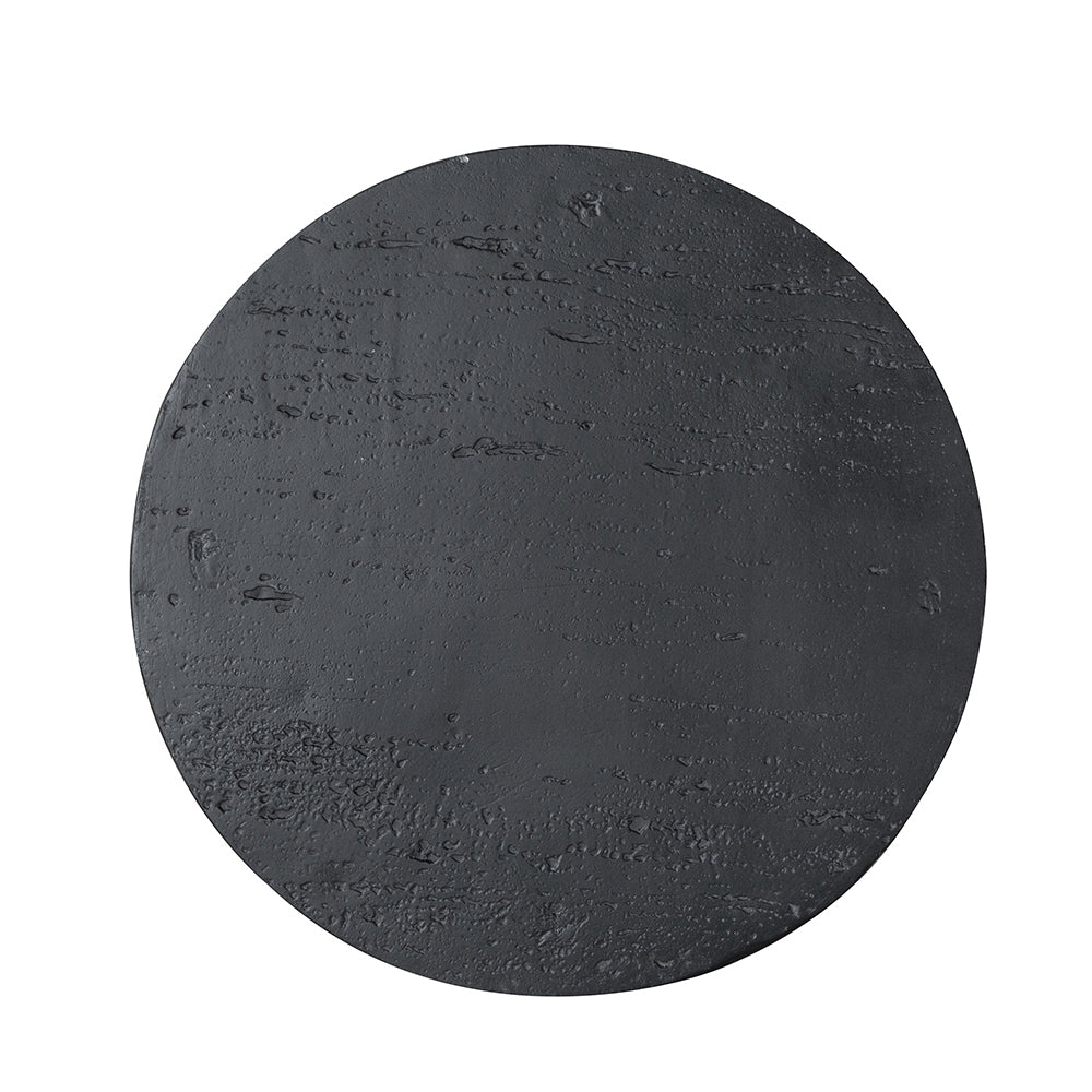 Black Round Side Table With Pedestal Base-thumbmail-8