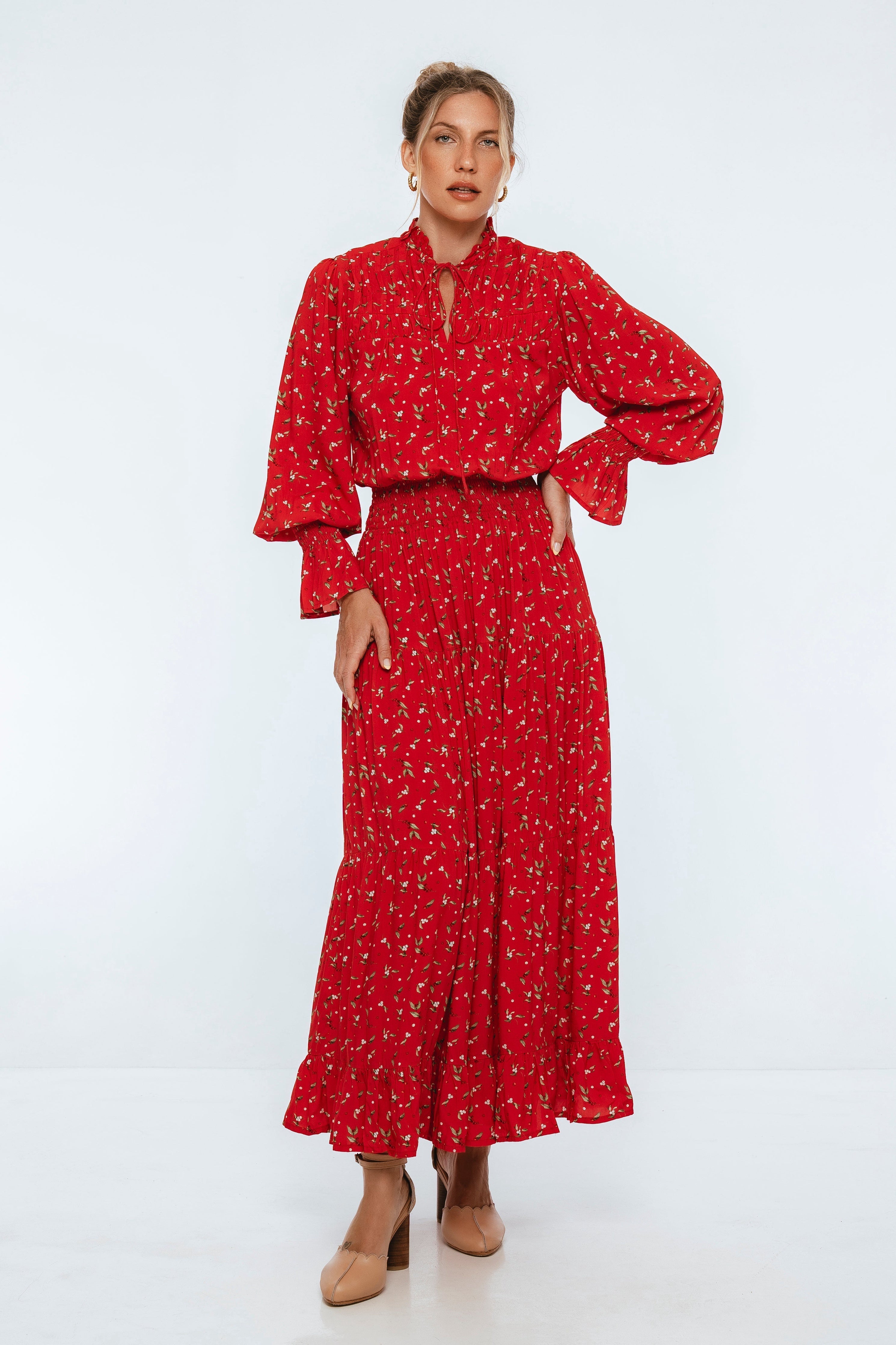 White Lotus Ruffled Maxi Dress-thumbmail-3