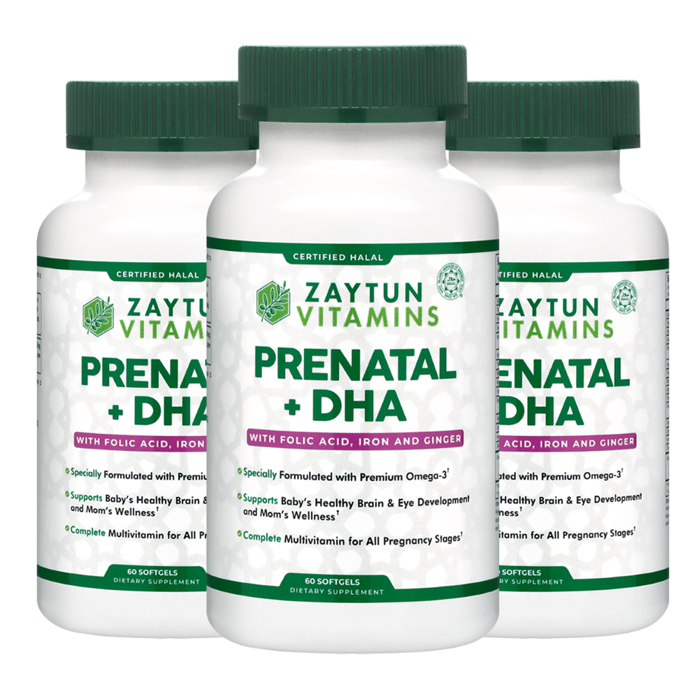 Halal Prenatal + DHA Multivitamin Softgels (3Pack)-thumbmail-2