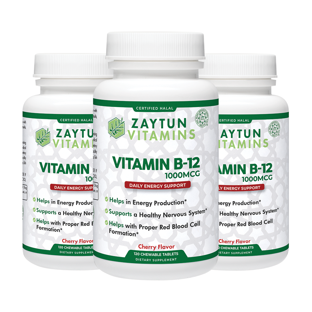 Halal Vitamin B-12 Chewable Tablets (3-Pack)-thumbmail-5