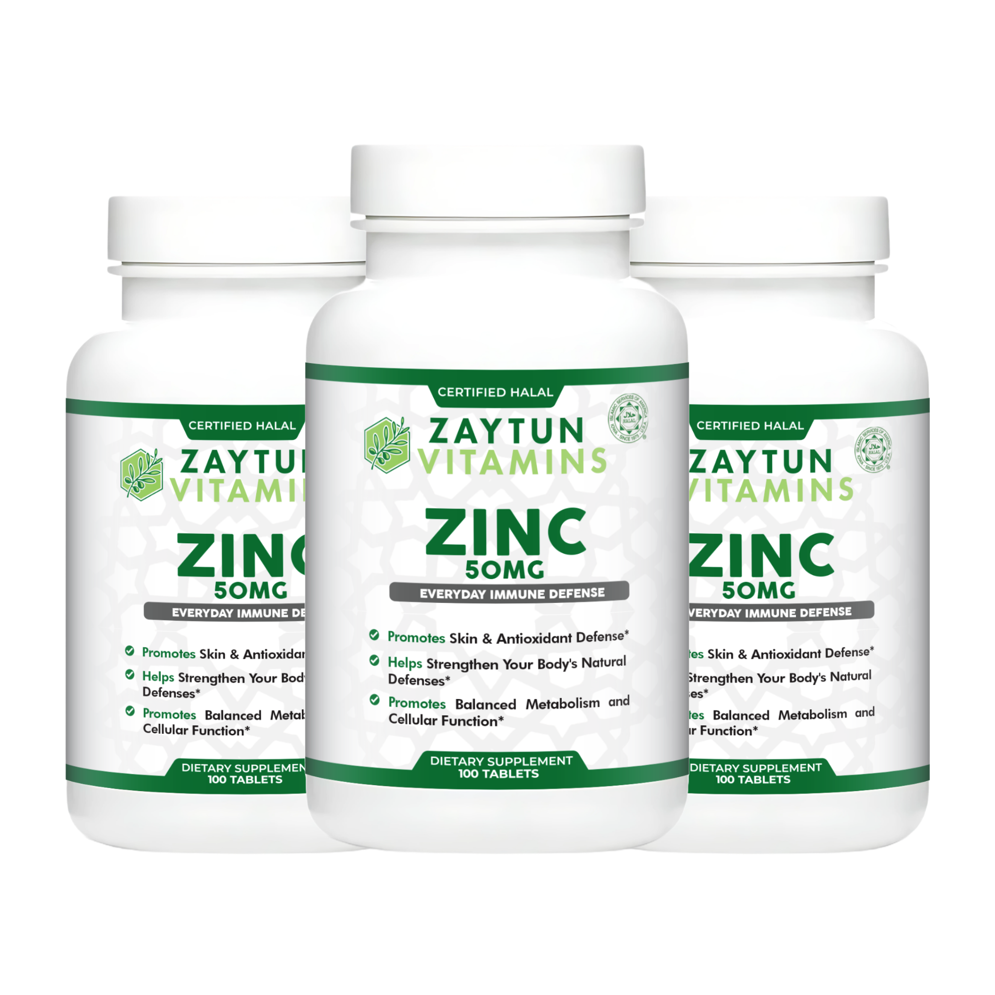 Halal Zinc 50mg Tablets (3-Pack)-thumbmail-1