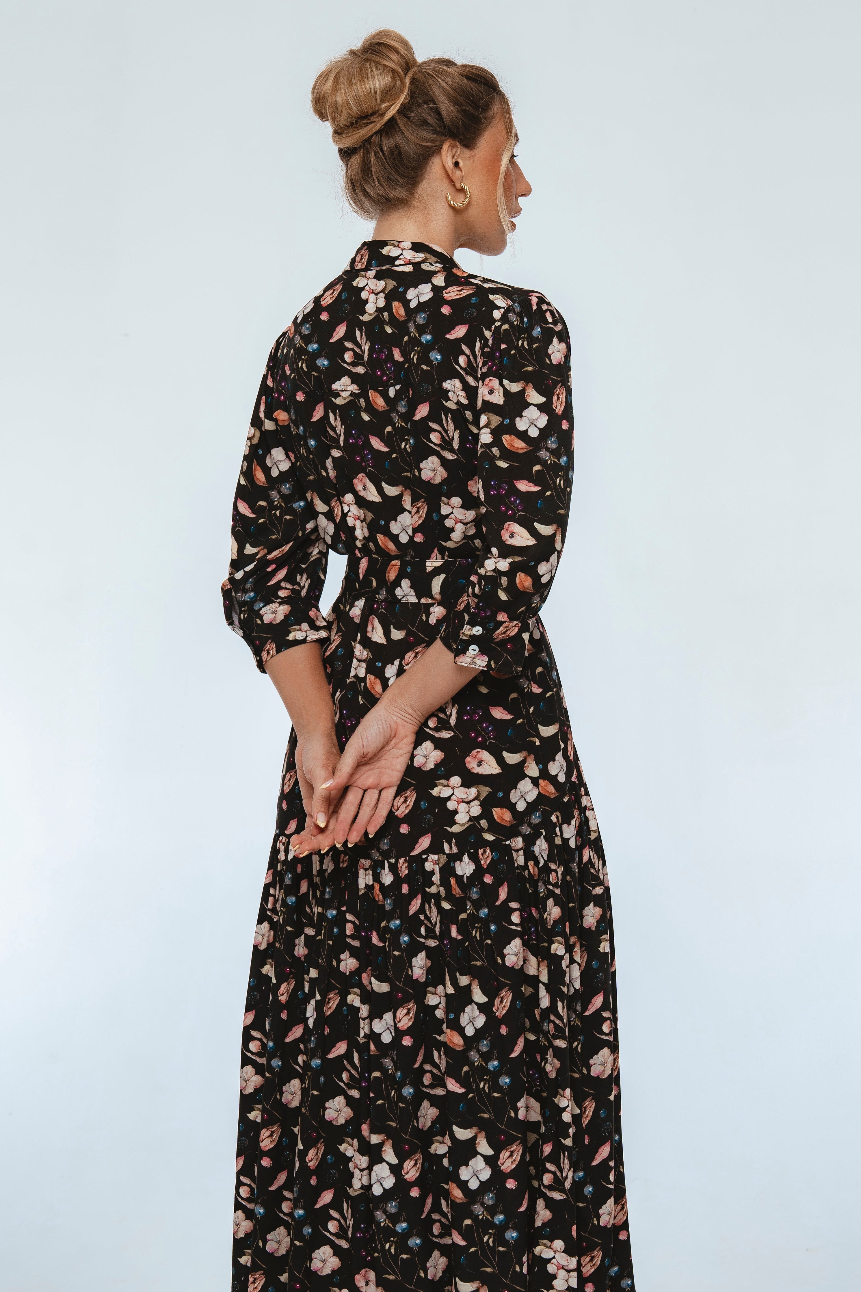 Colette Long Sleeve Shirt Dress-thumbmail-8
