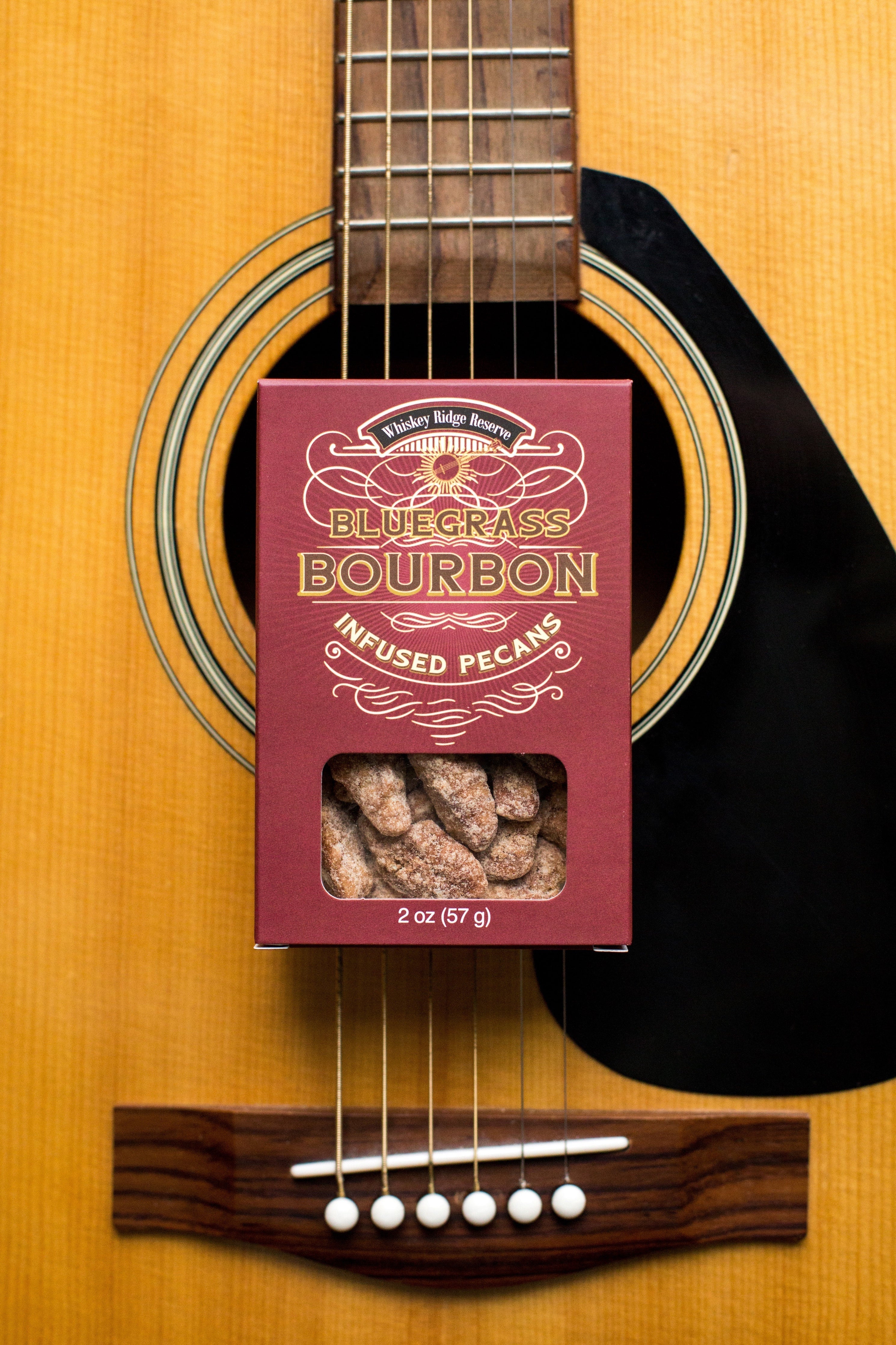 Whiskey Ridge Reserve Bluegrass Bourbon Pecans 2oz. Box - 3 Pack-thumbmail-3